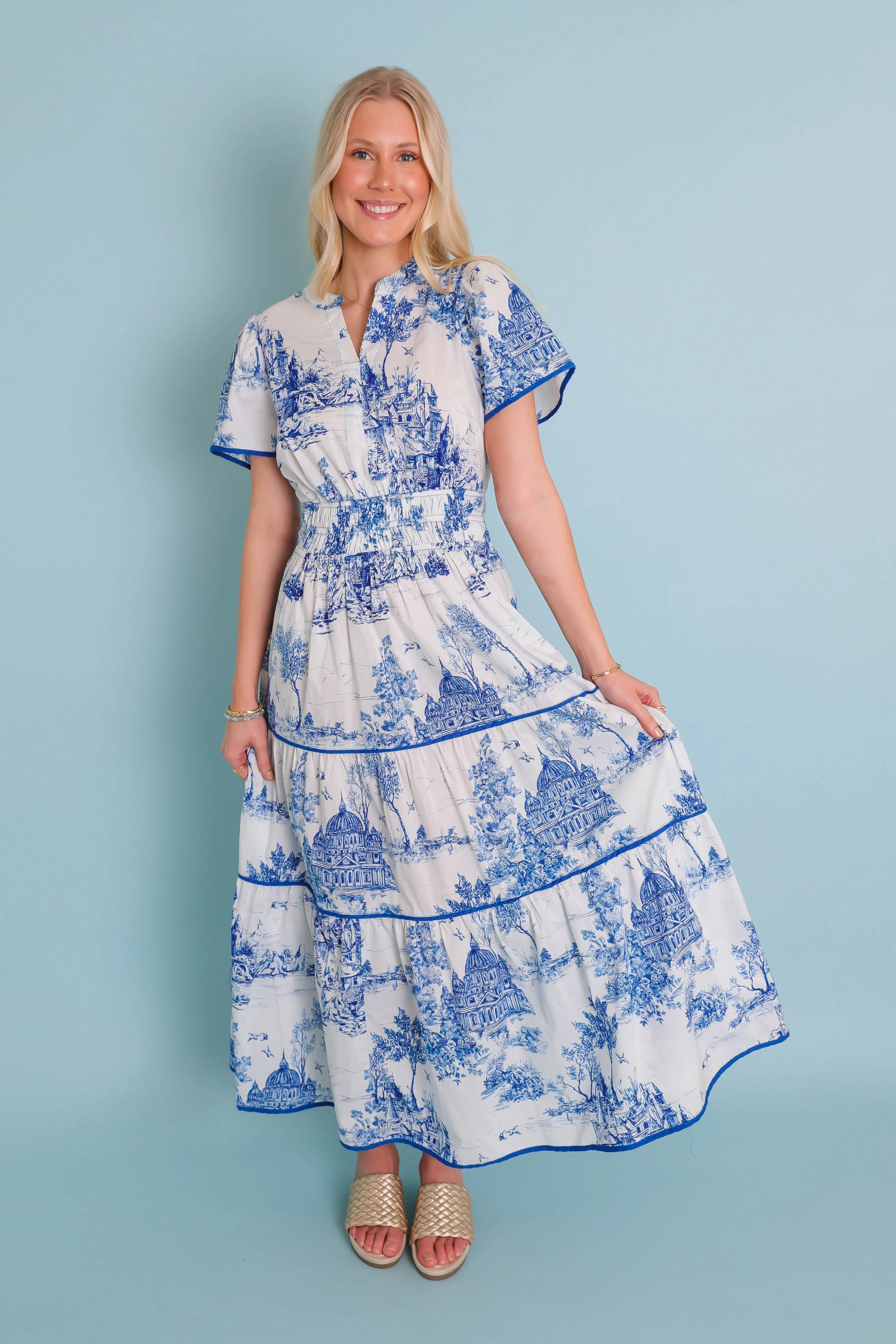 RESTOCK: Set The Scene Midi Dress Fashionable Layers