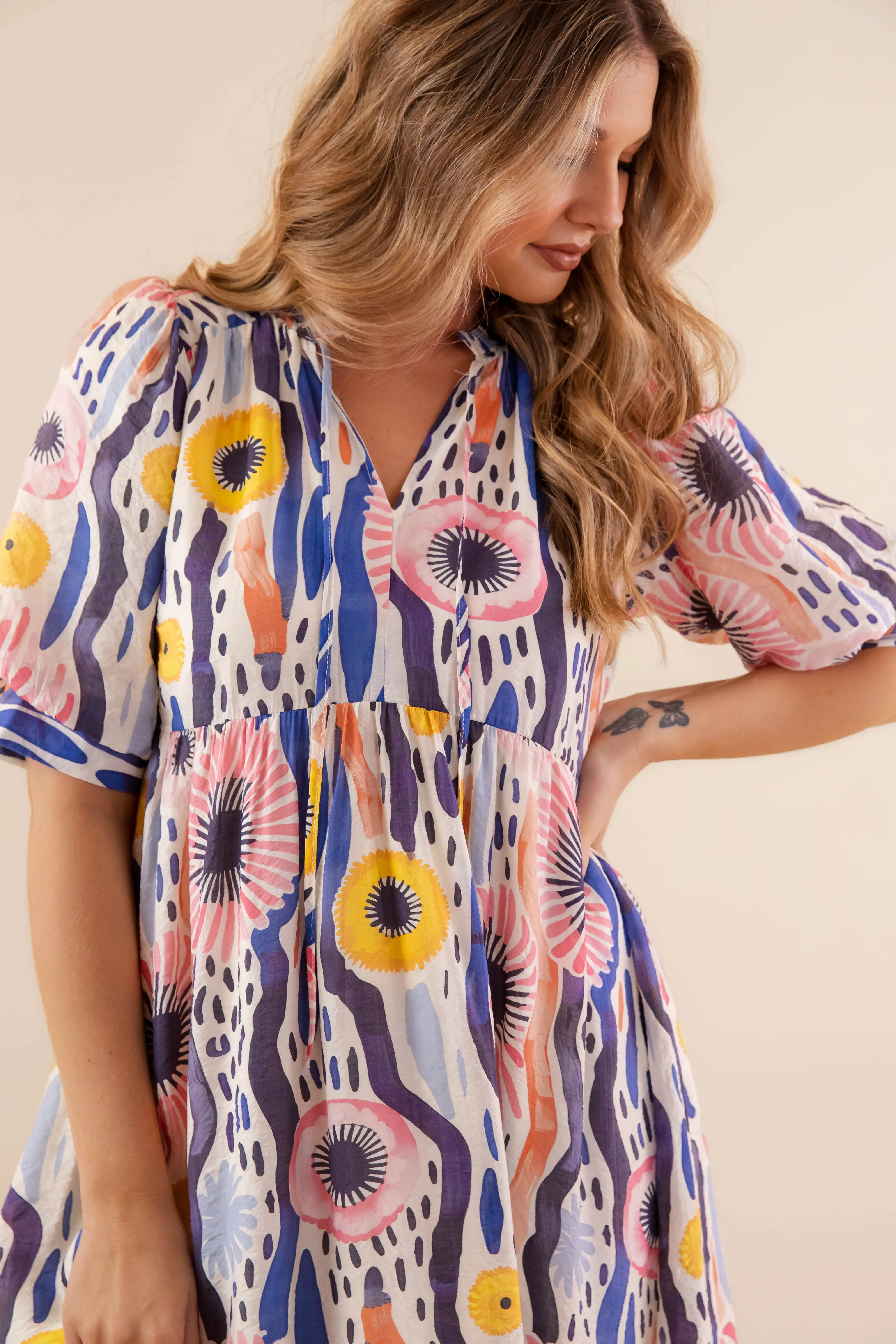 RESTOCK: Sips and Sunshine Midi Dress Gender Free