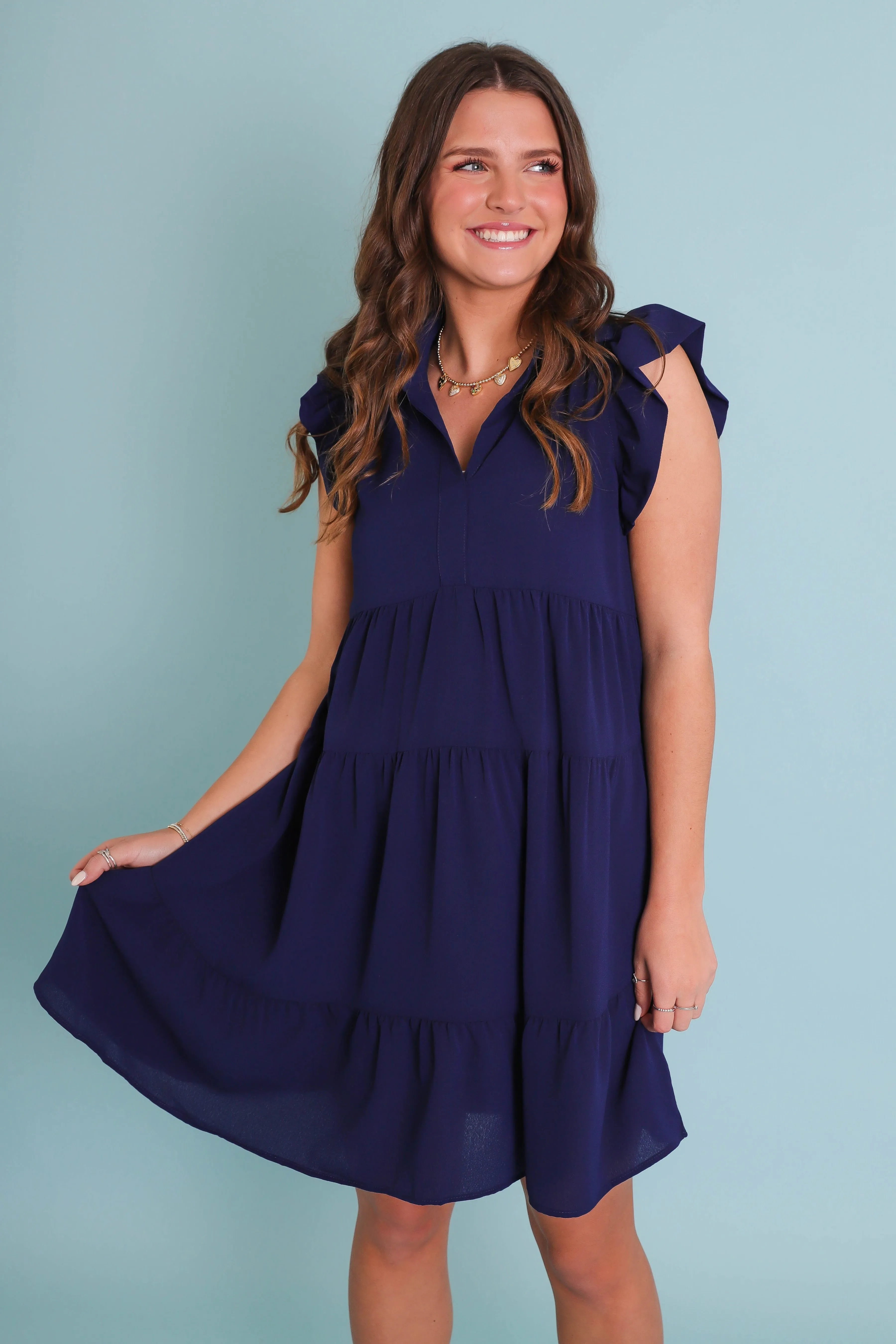 Minimalist fit-and-flare Light Attitude RESTOCK: Taking A Day Trip Dress