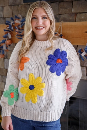 RESTOCK: A Beautiful Bloom Sweater PreShrunkFabric