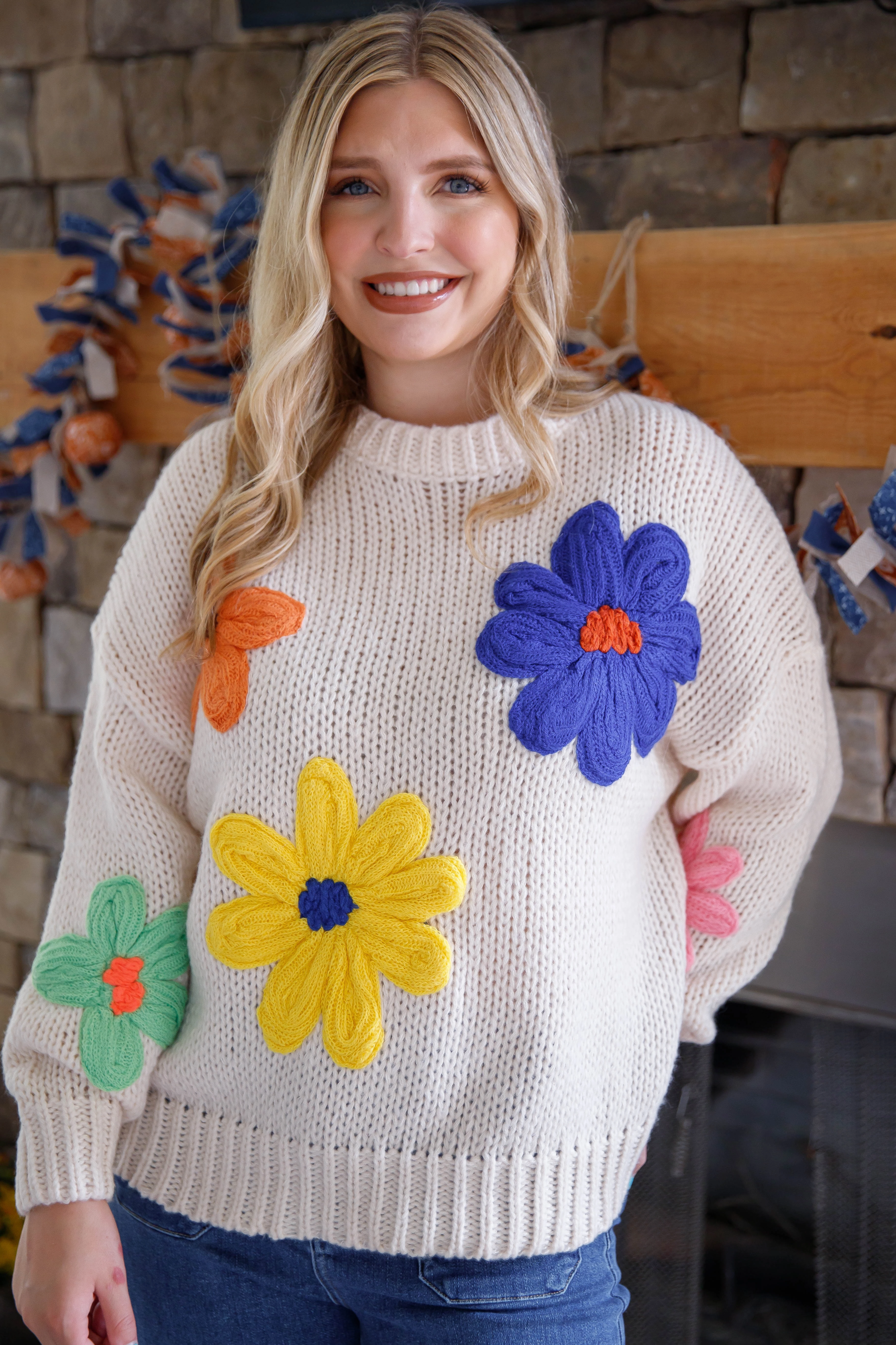 RESTOCK: A Beautiful Bloom Sweater PreShrunkFabric