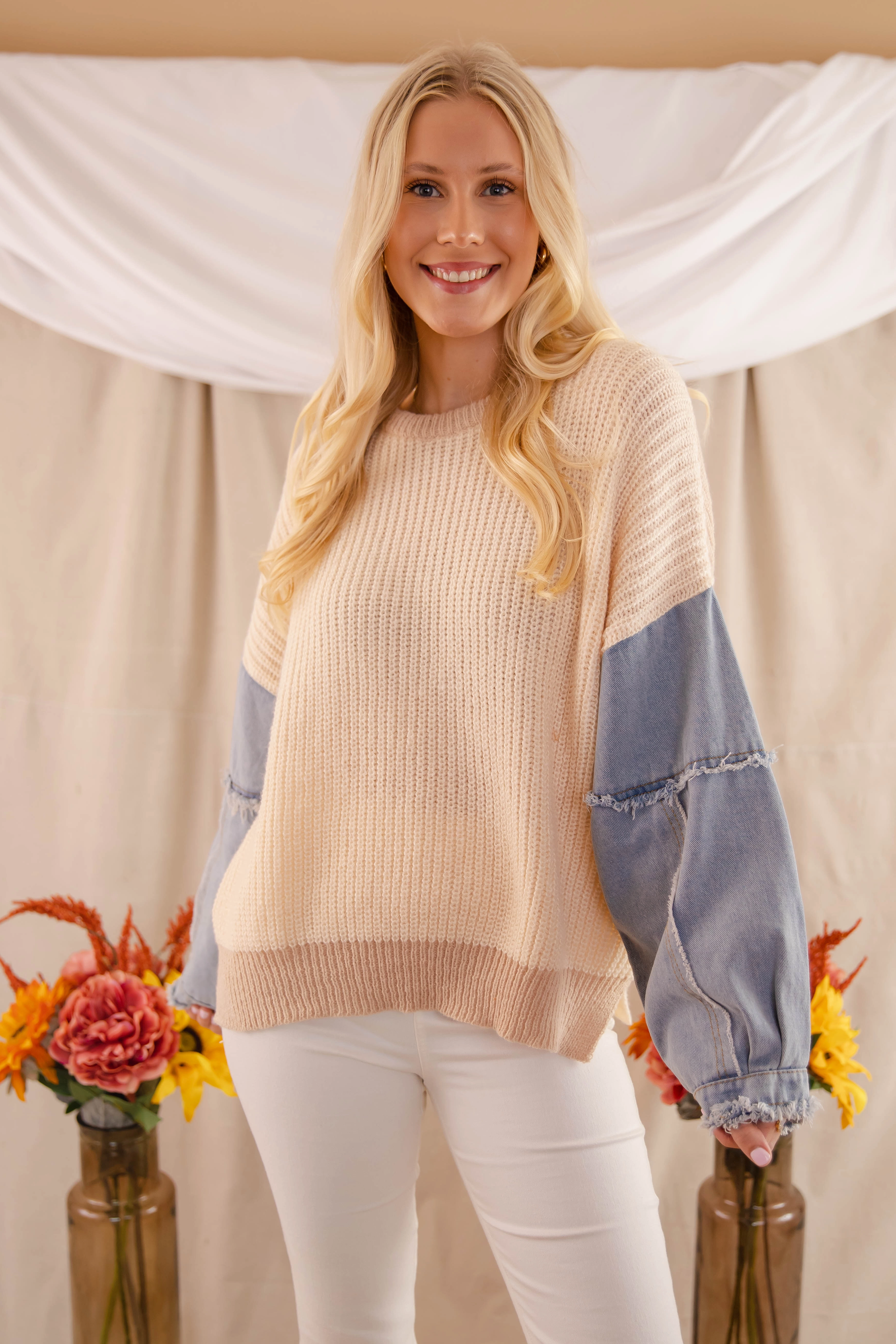 DoubleLayeredFabric RESTOCK: Best Of Both Worlds Sweater-Taupe