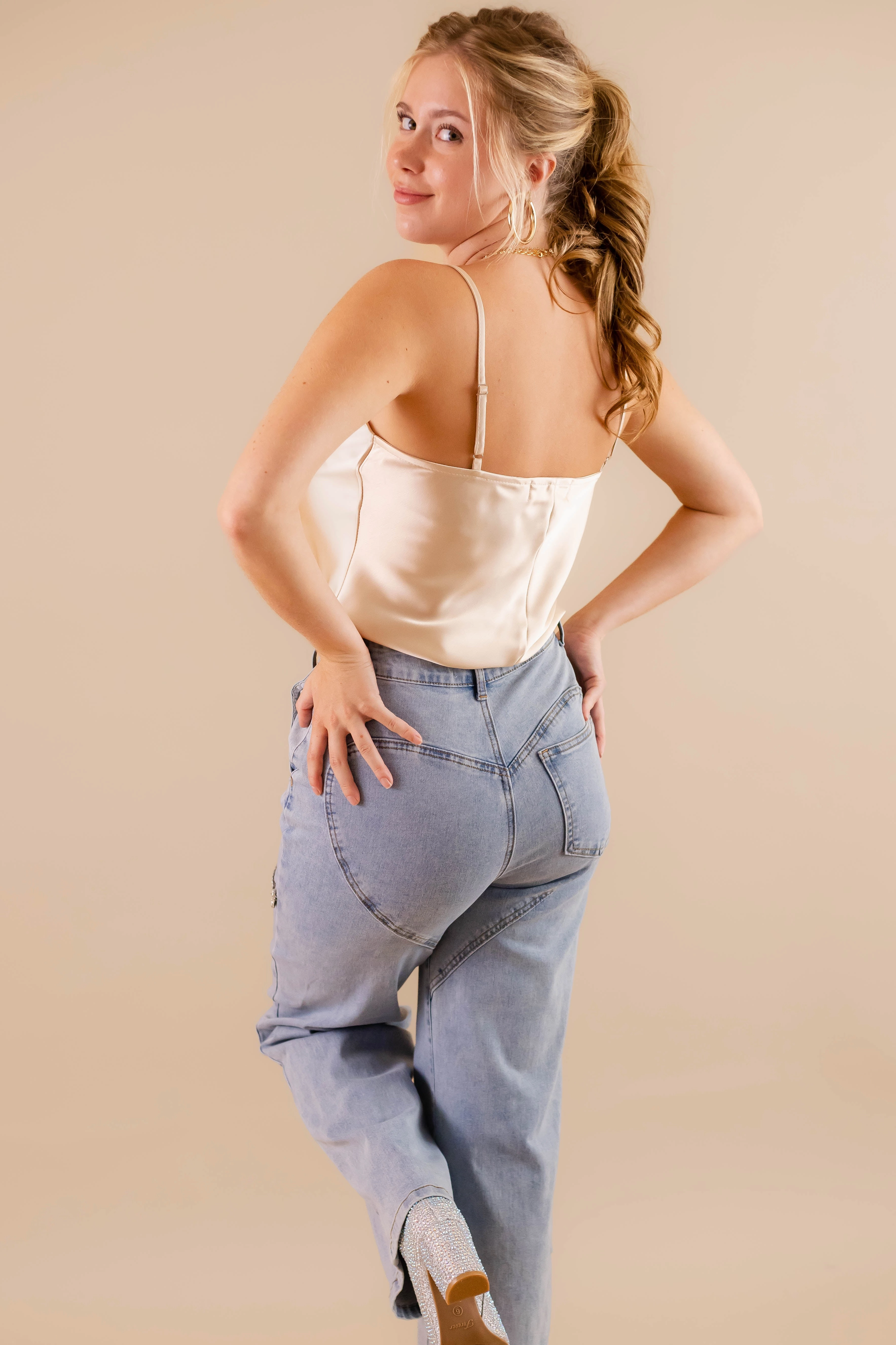 Breathable Waist RESTOCK: Big Personality Rhinestone Denim