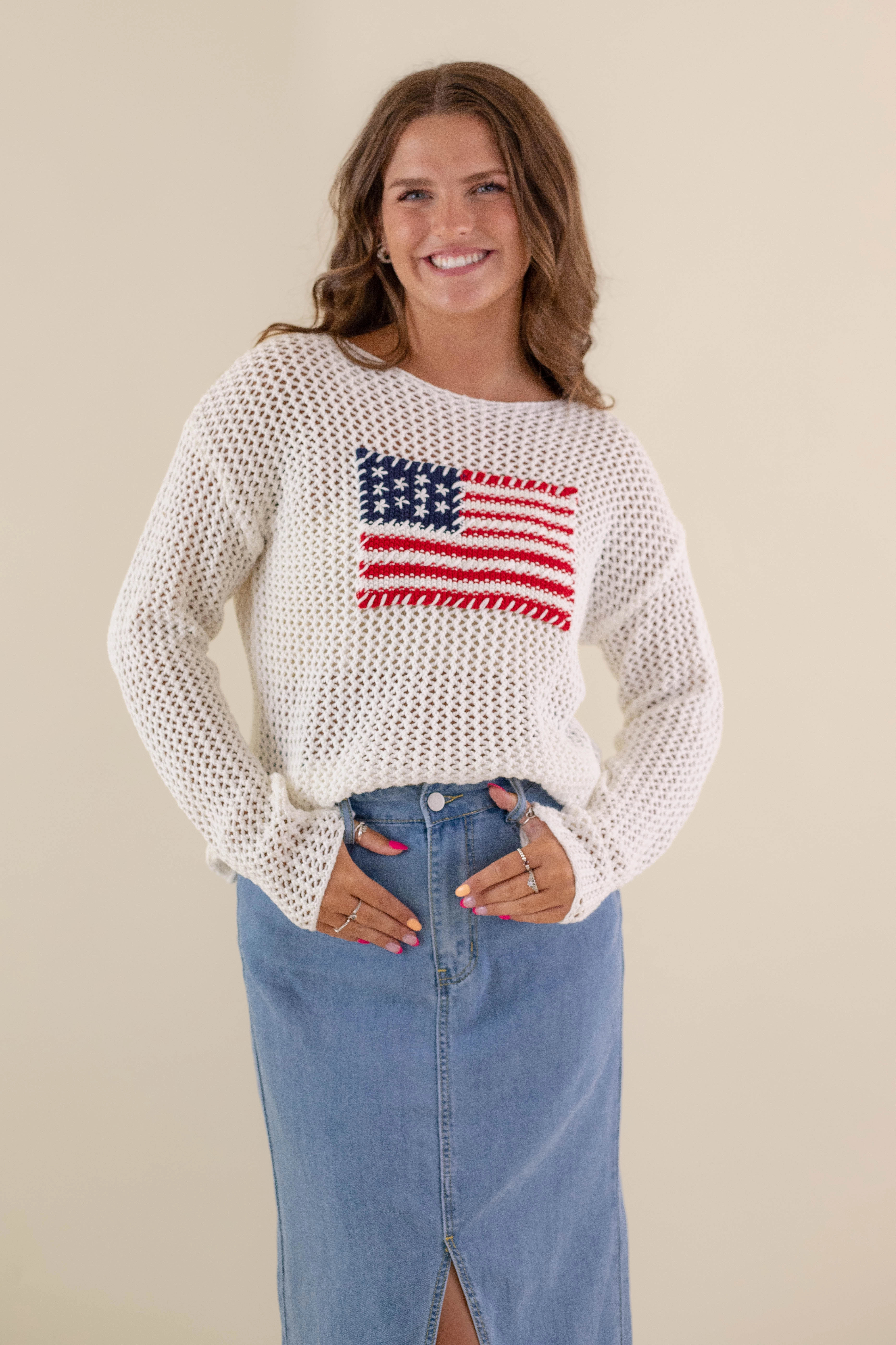 RESTOCK: Cousins Beach Sweater Ribbed Knit Fabric ElasticTrimming