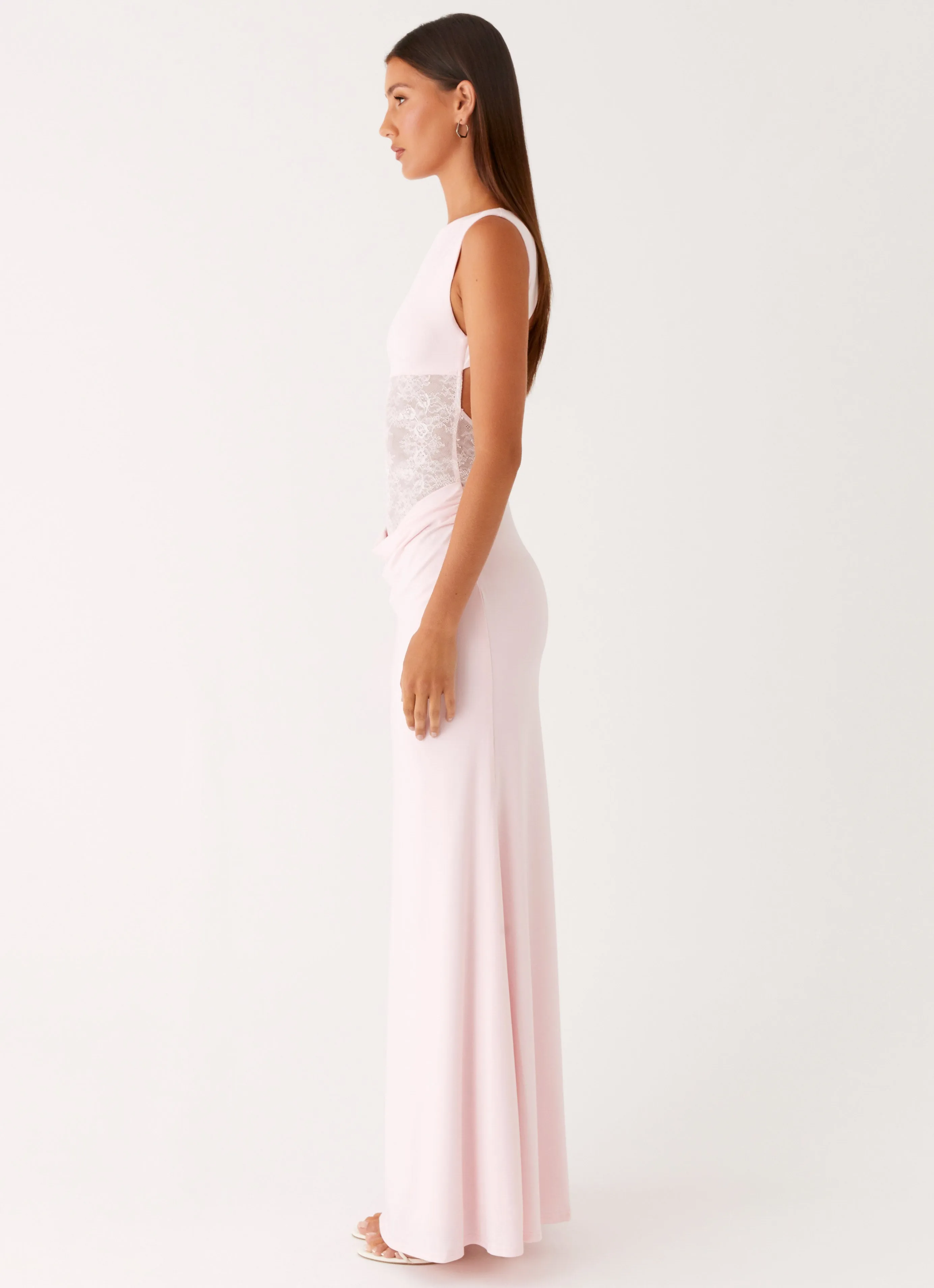 Comfort Fit Pure Lines Love Tease Maxi Dress - Baby Pink