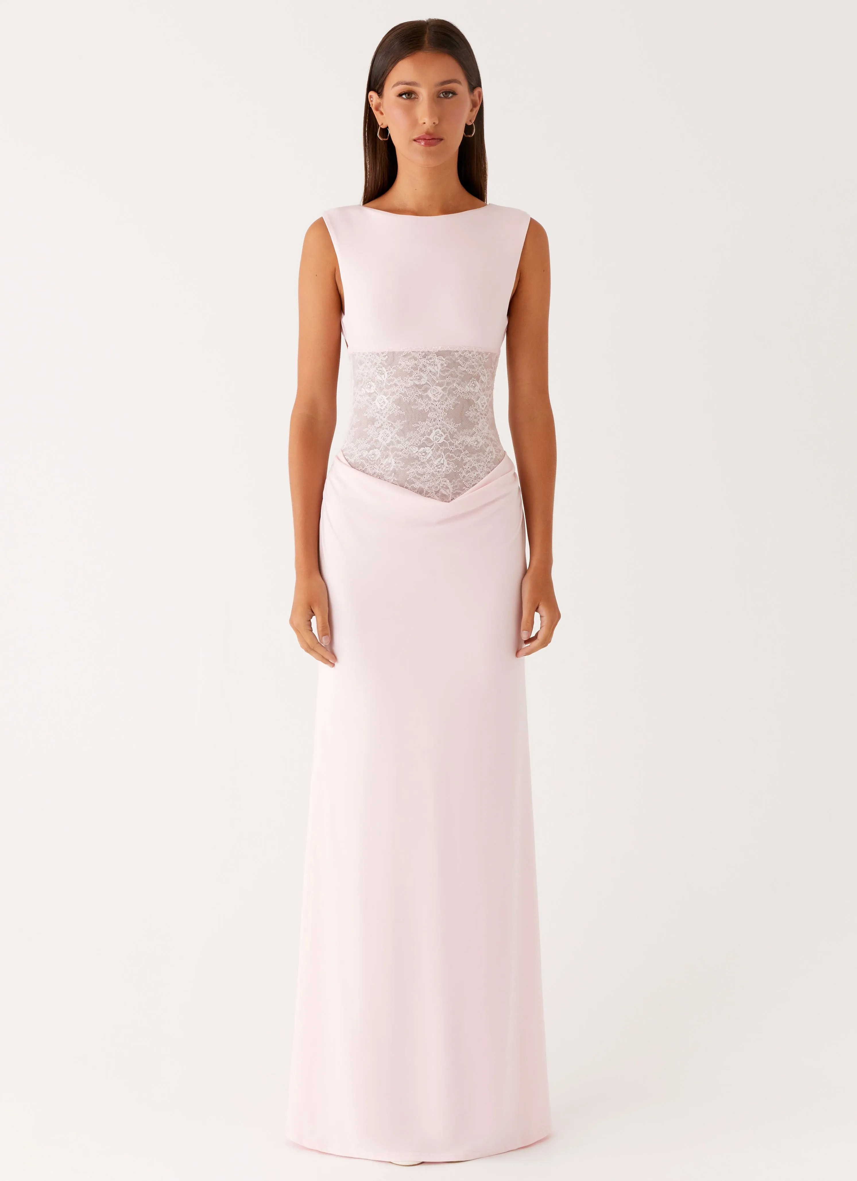 Love Tease Maxi Dress - Baby Pink Chill Moment Cool Tone