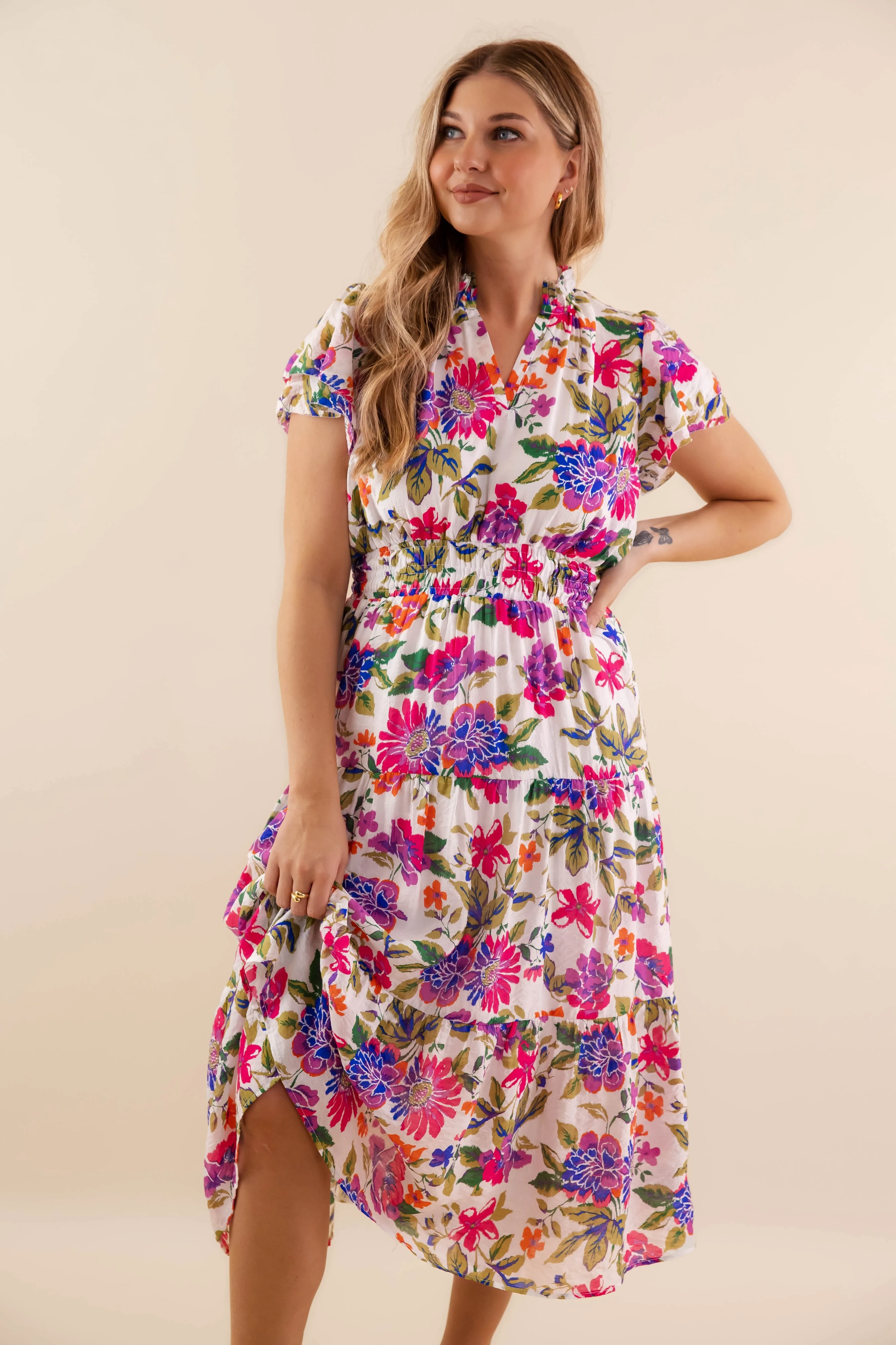 RESTOCK: What I Deserve Midi Dress Light Fabric