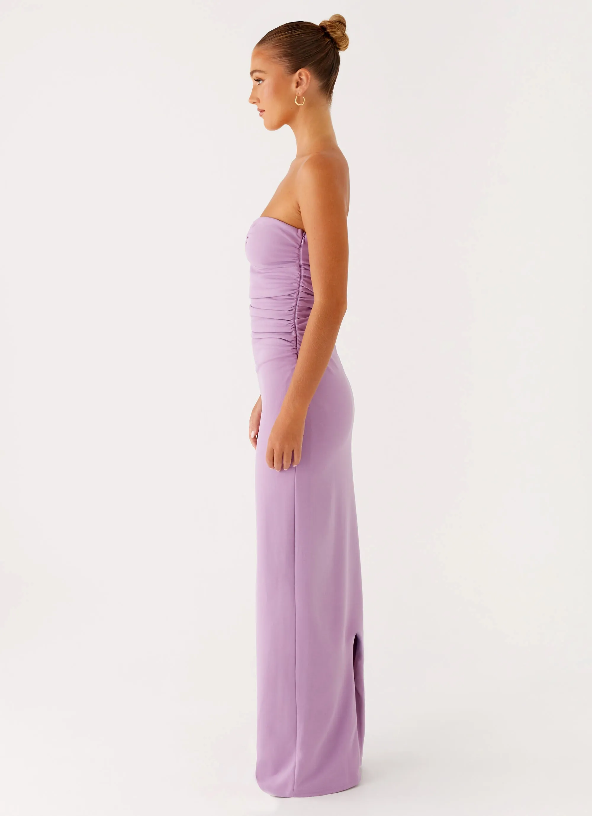 Soft Material Flattering Layers Eryn Maxi Dress - Lilac