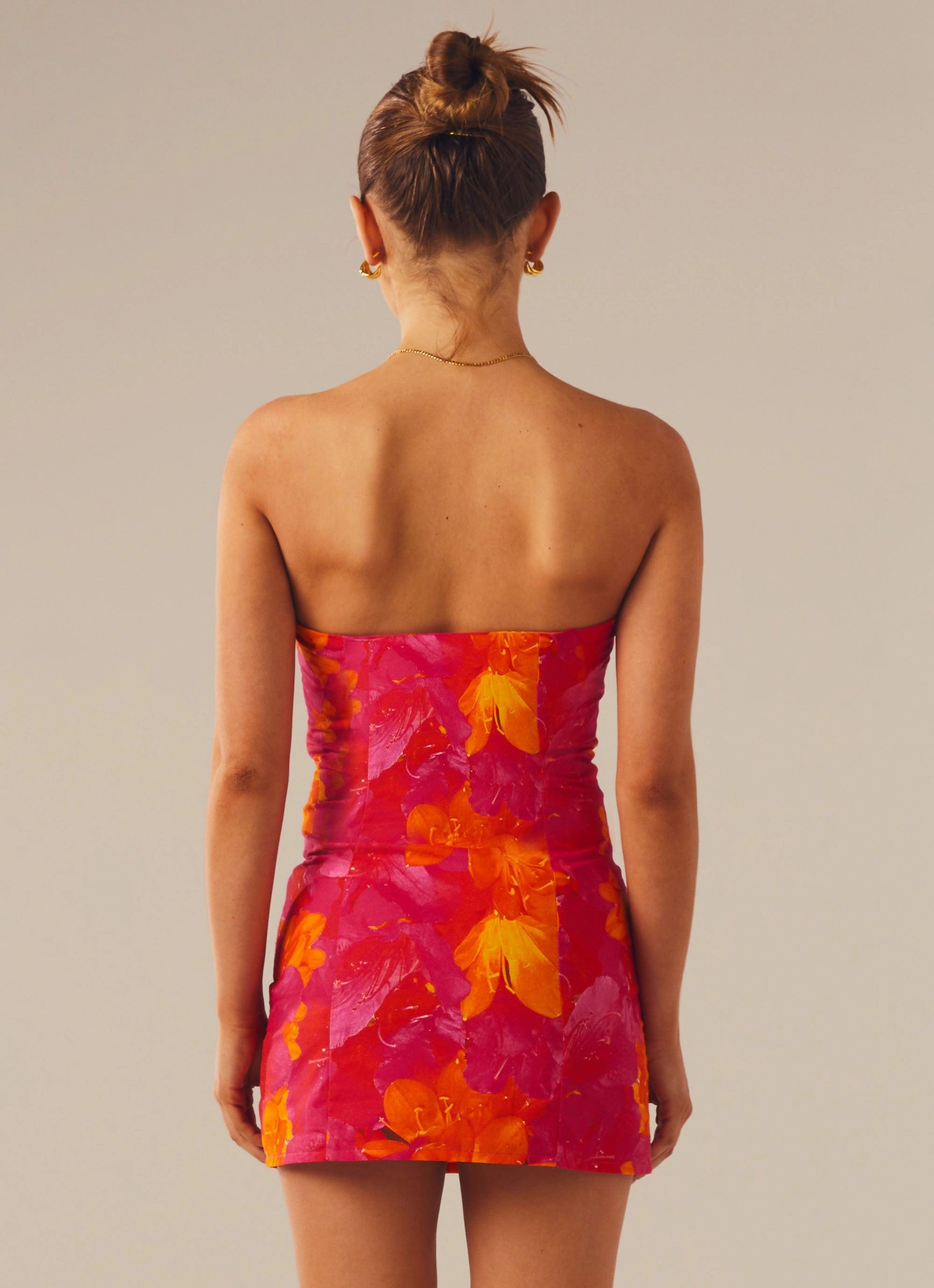 Event Glow Stuck On You Mini Tube Dress - Floral Sun