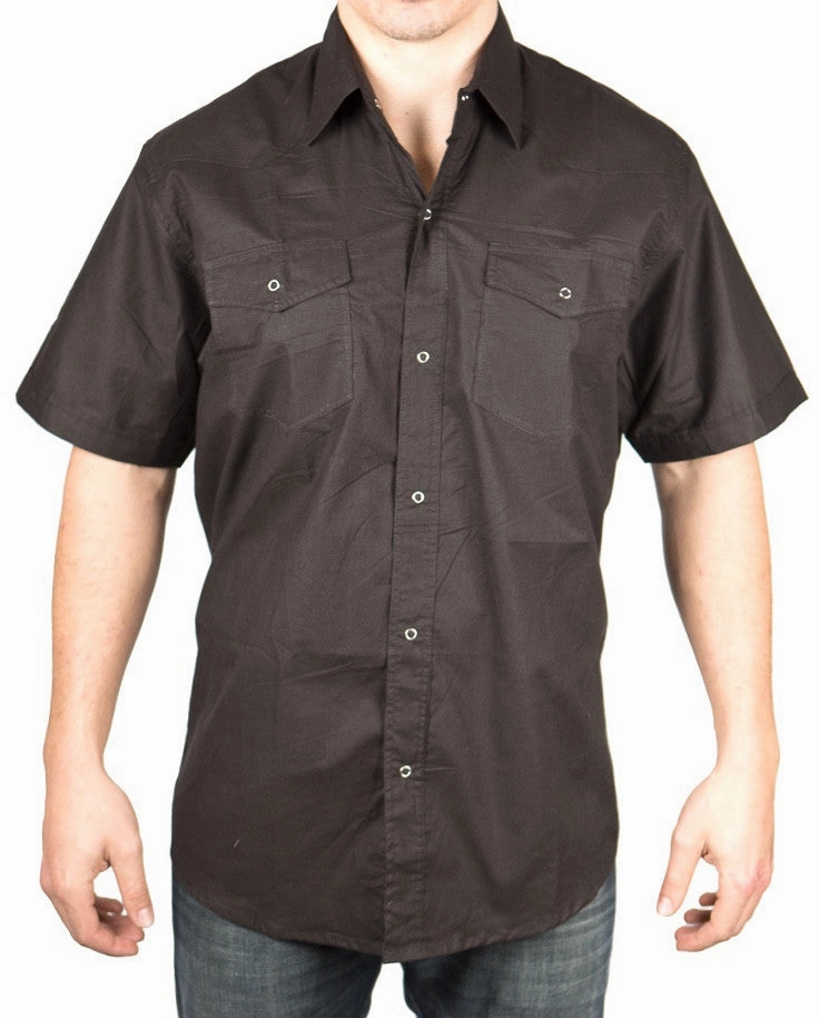 Soft Brushed Finish Anti Pilling Treatment Retro Snap Shirt