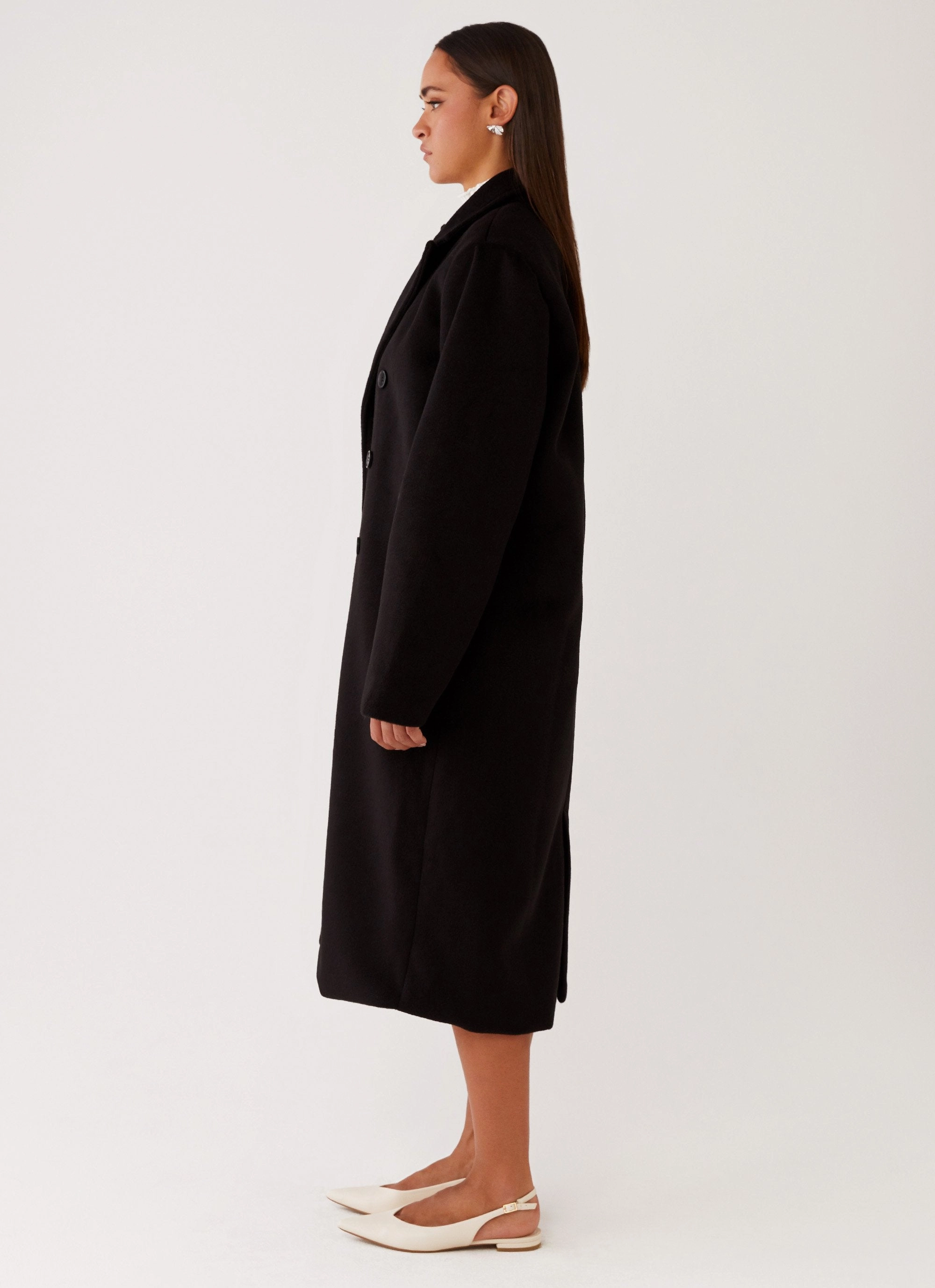 Moisture Managing Layer Go To Layer Gianni Double Breast Coat - Black