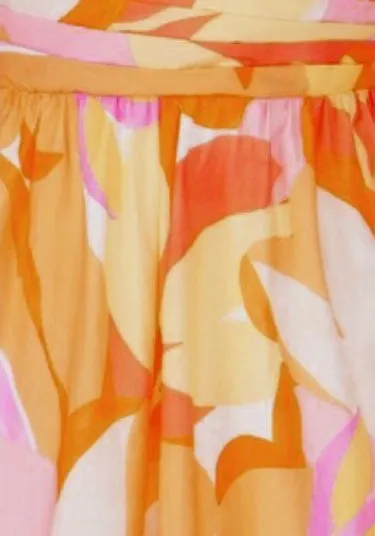 Rhea Mini Dress - Yellow Print