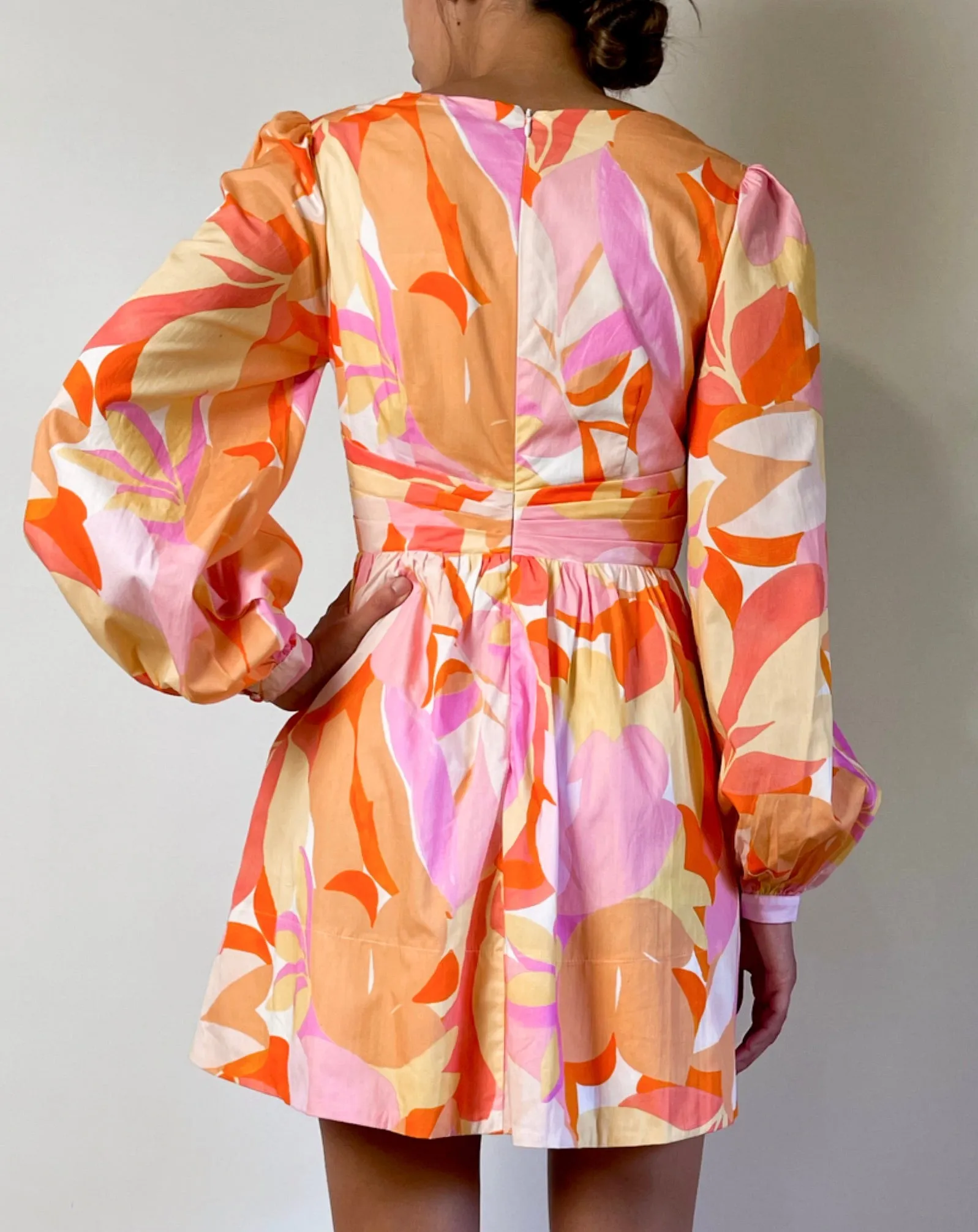 Rhea Mini Dress - Yellow Print