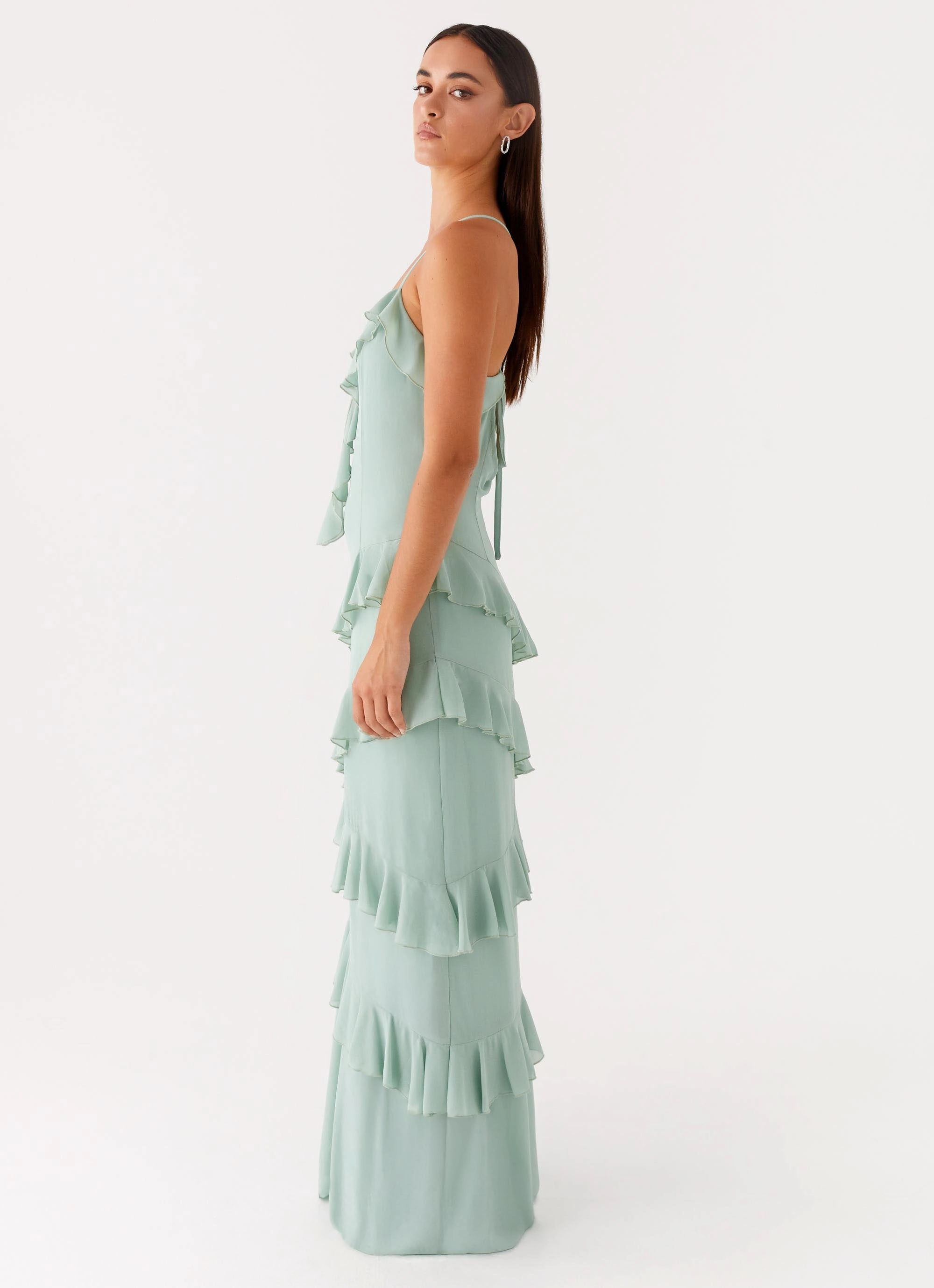 Country Club Maxi Dress - Sage Light Rhythm Dinner Outfit