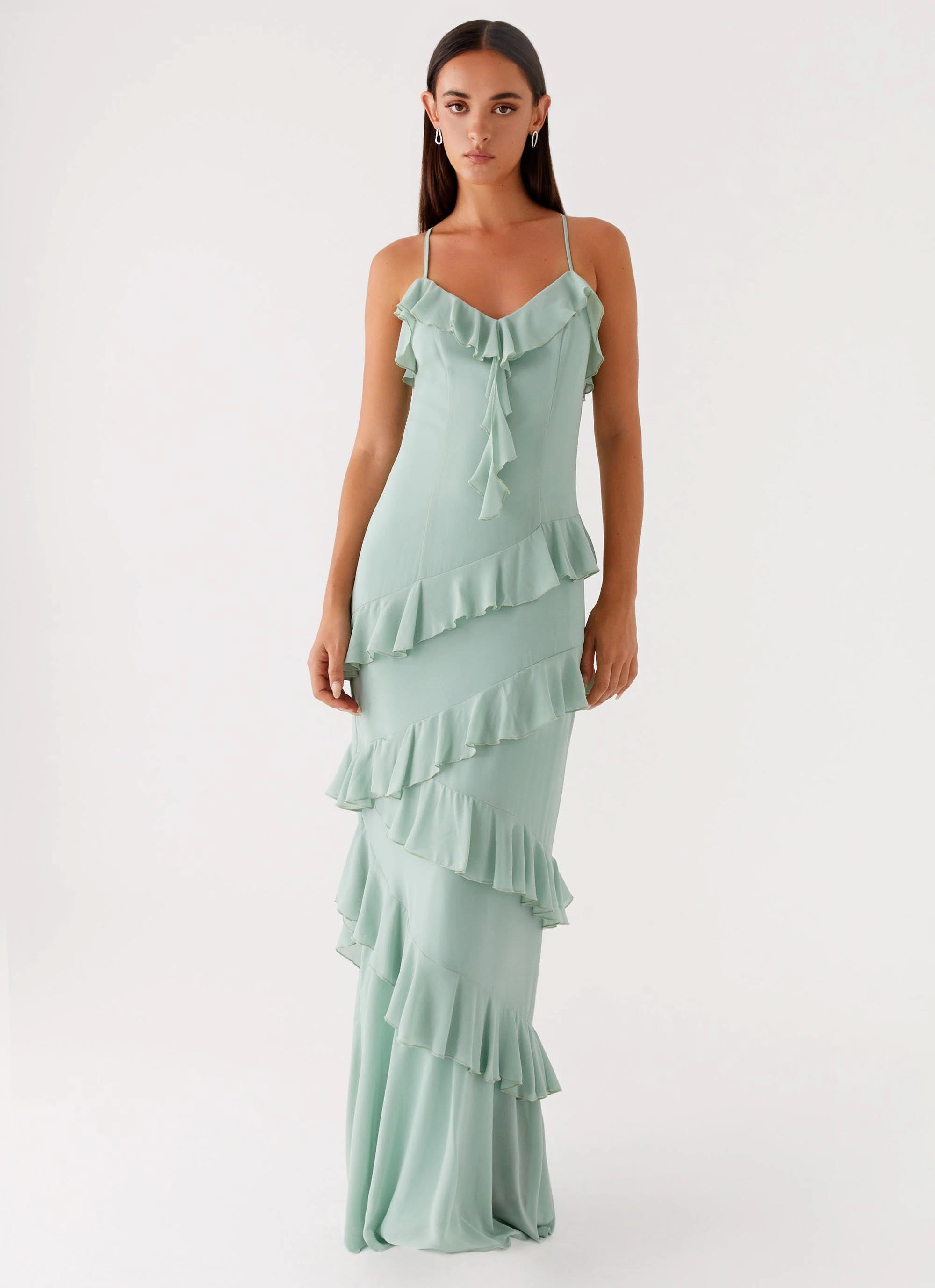 DeepPocketStyle Country Club Maxi Dress - Sage