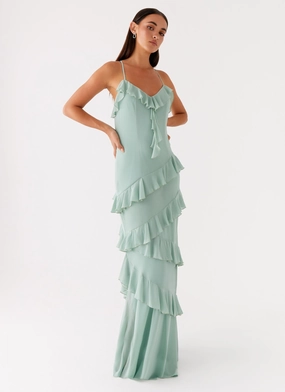 warm tones Country Club Maxi Dress - Sage