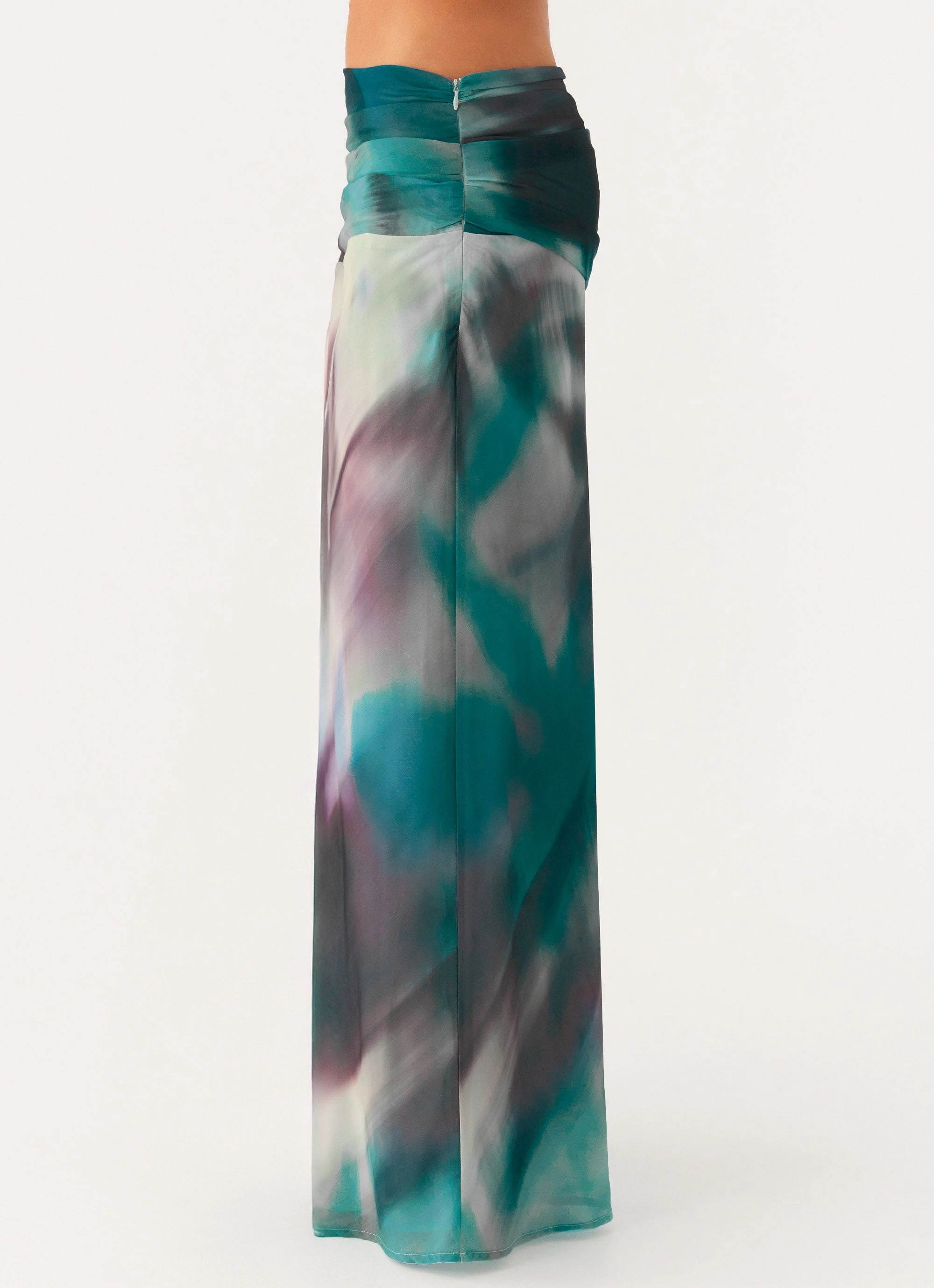 Comfort Waist Rimi Maxi Skirt - Sea Splash