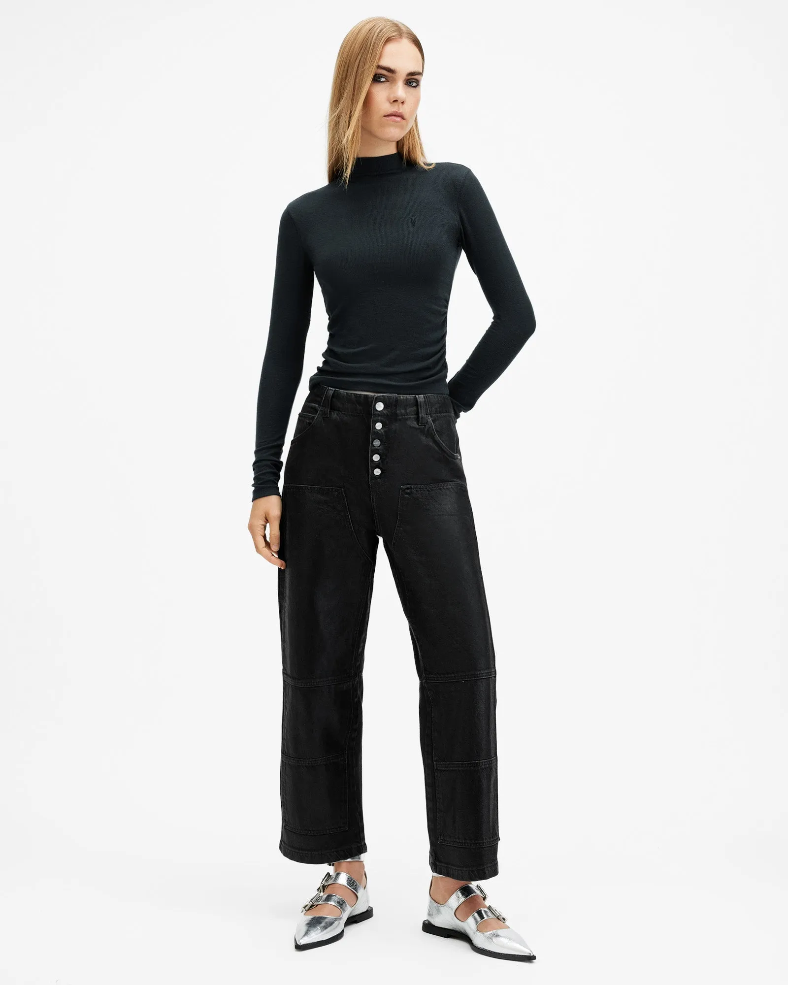 Rina Long Sleeve Scoop Neck T-Shirt