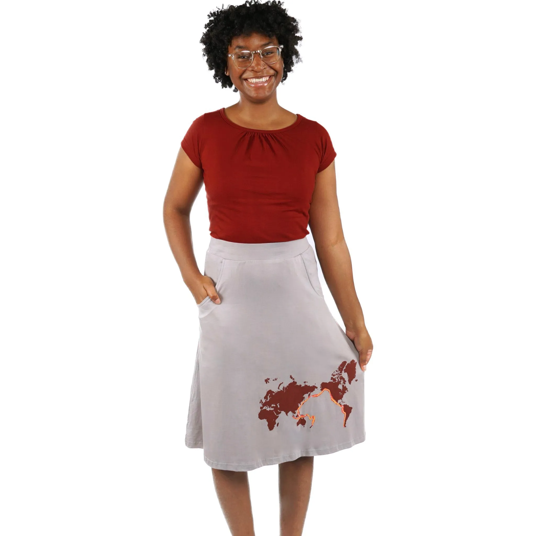 Ring of Fire A-Line Skirt [FINAL SALE]