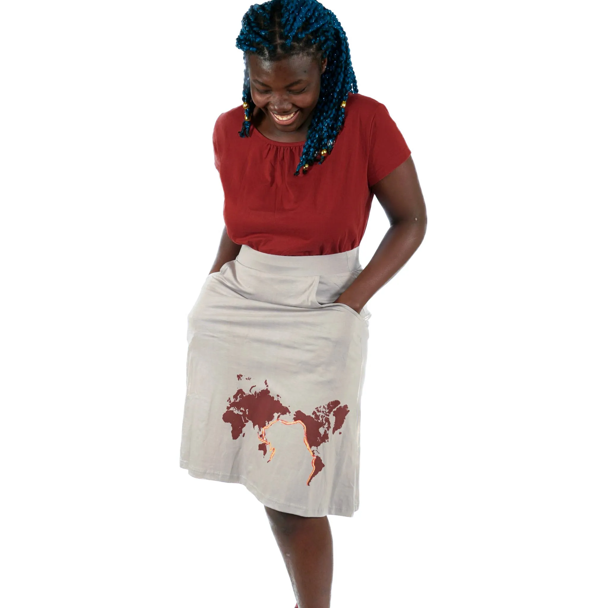 Ring of Fire A-Line Skirt [FINAL SALE]