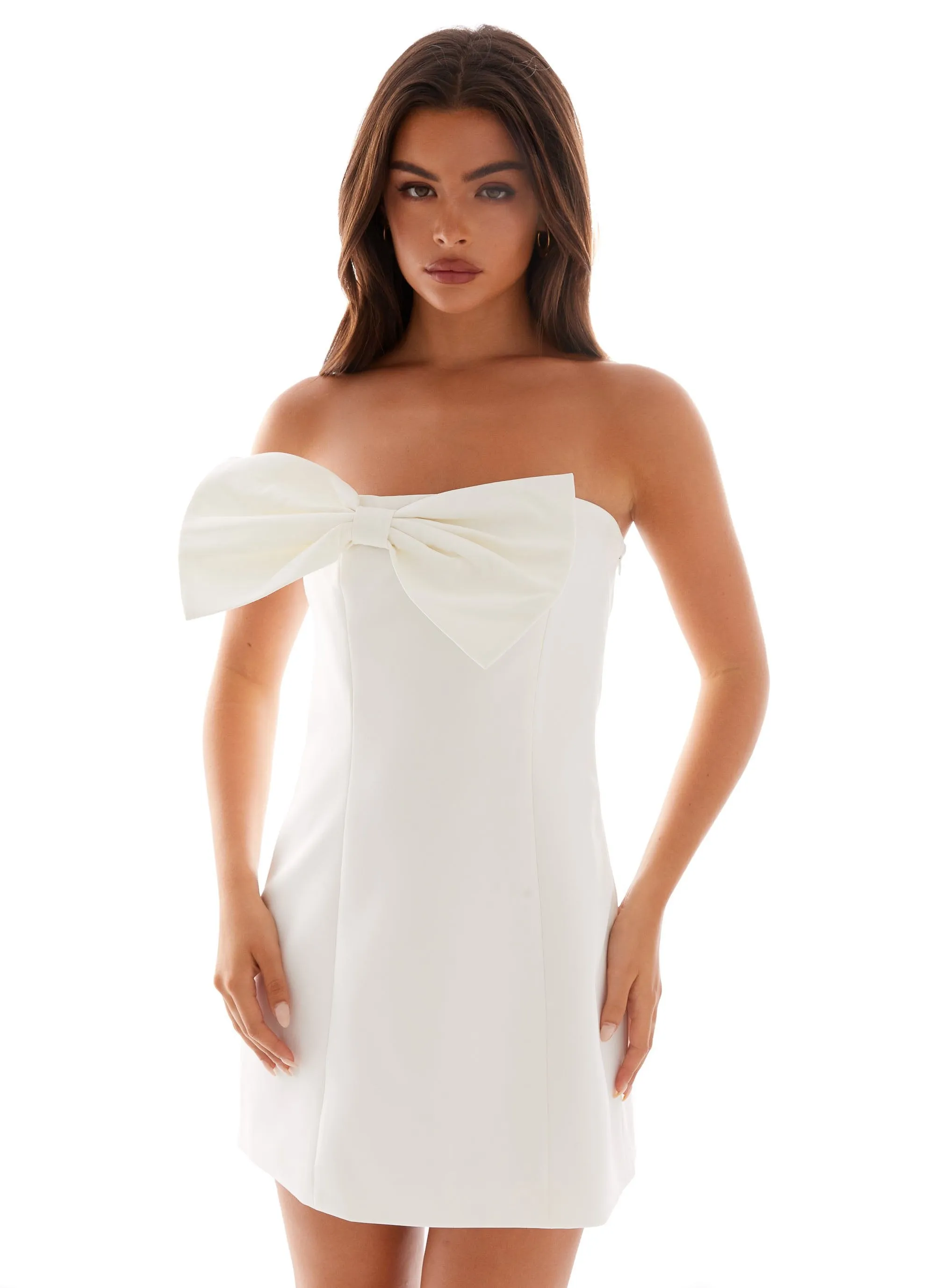Wide Swing Riva Mini Dress - White