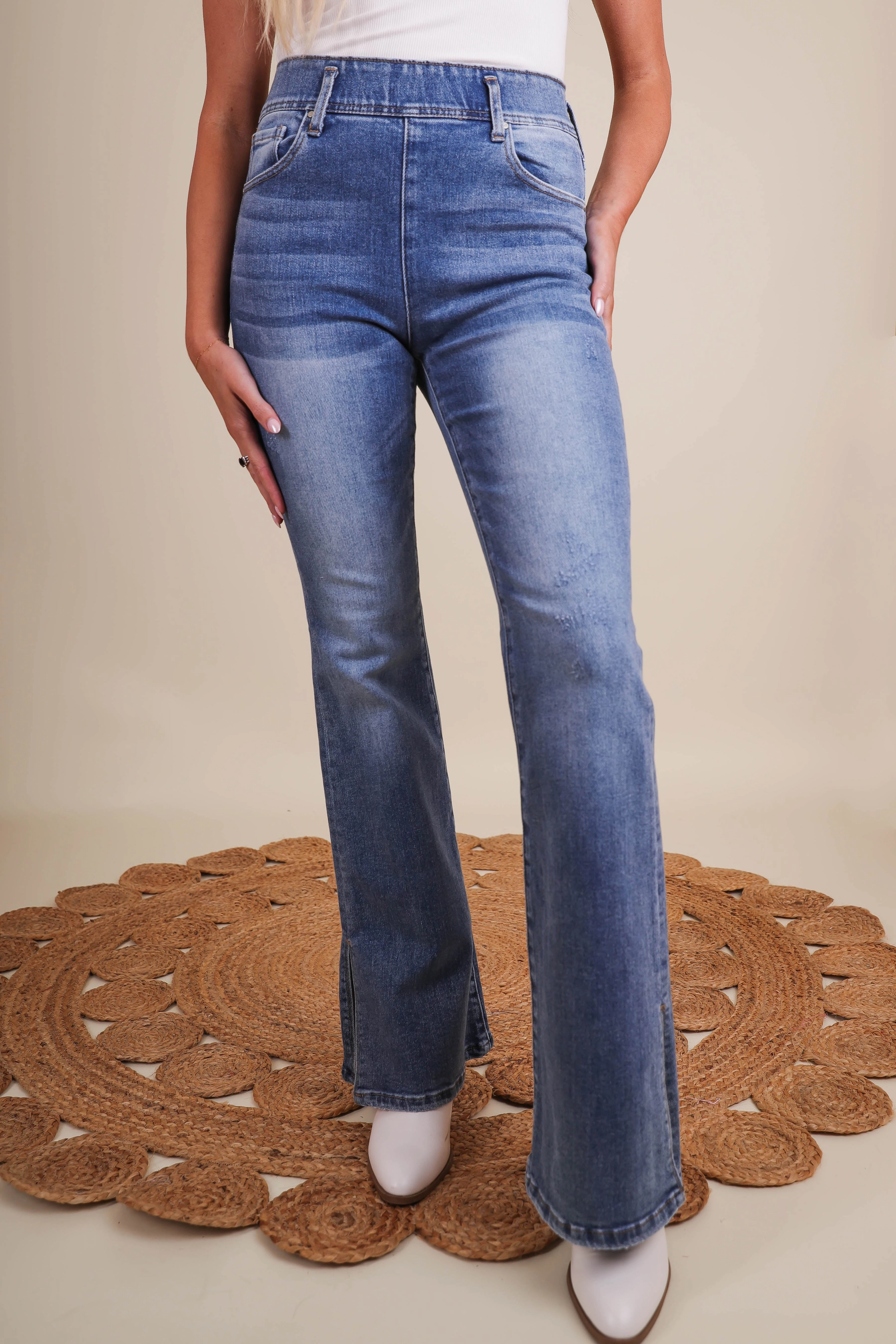 Customizable length No Iron Roaming Wild Flare Denim