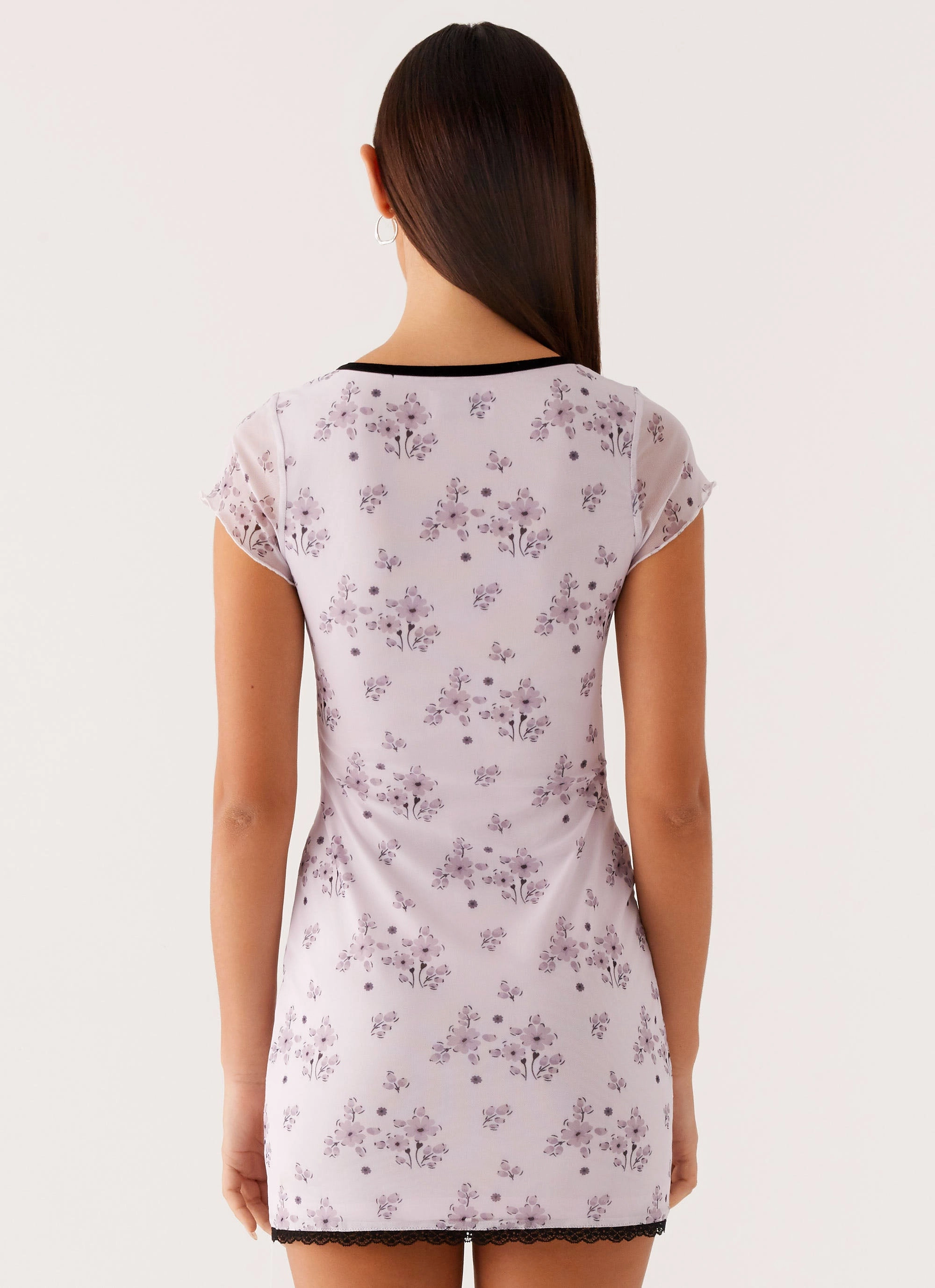 Classic Edge Everyday Look Rocca Mini Dress - Lavender Meadow