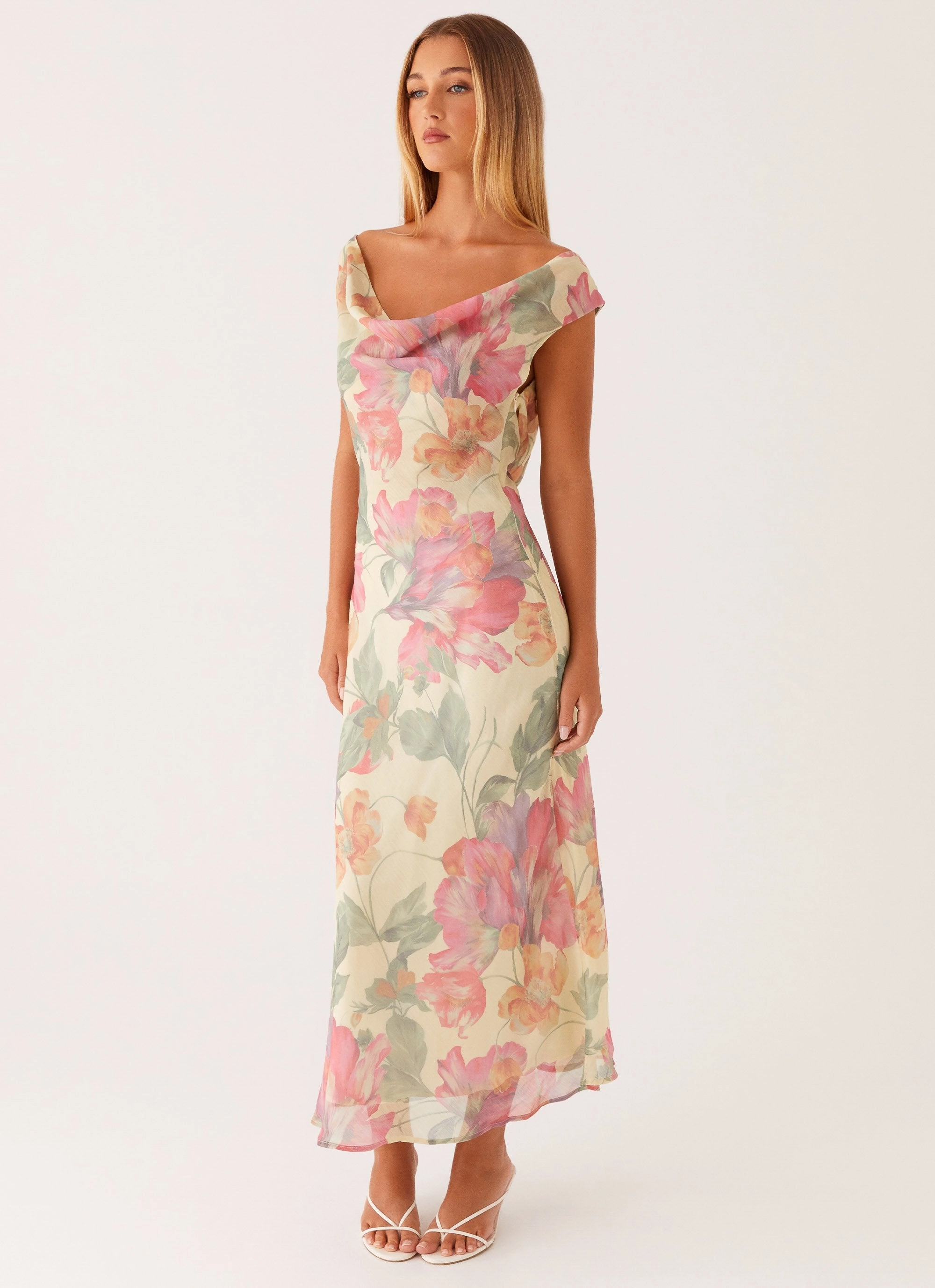 Role Model Maxi Dress - Yellow Peony Professional Comfort Relaxed Style