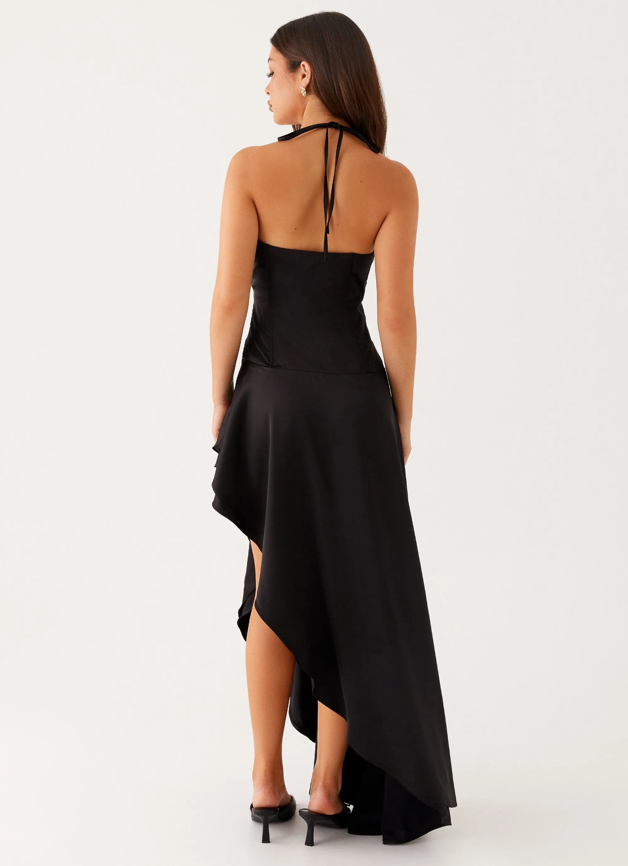 Fresh Texture Always Midi Dress - Black