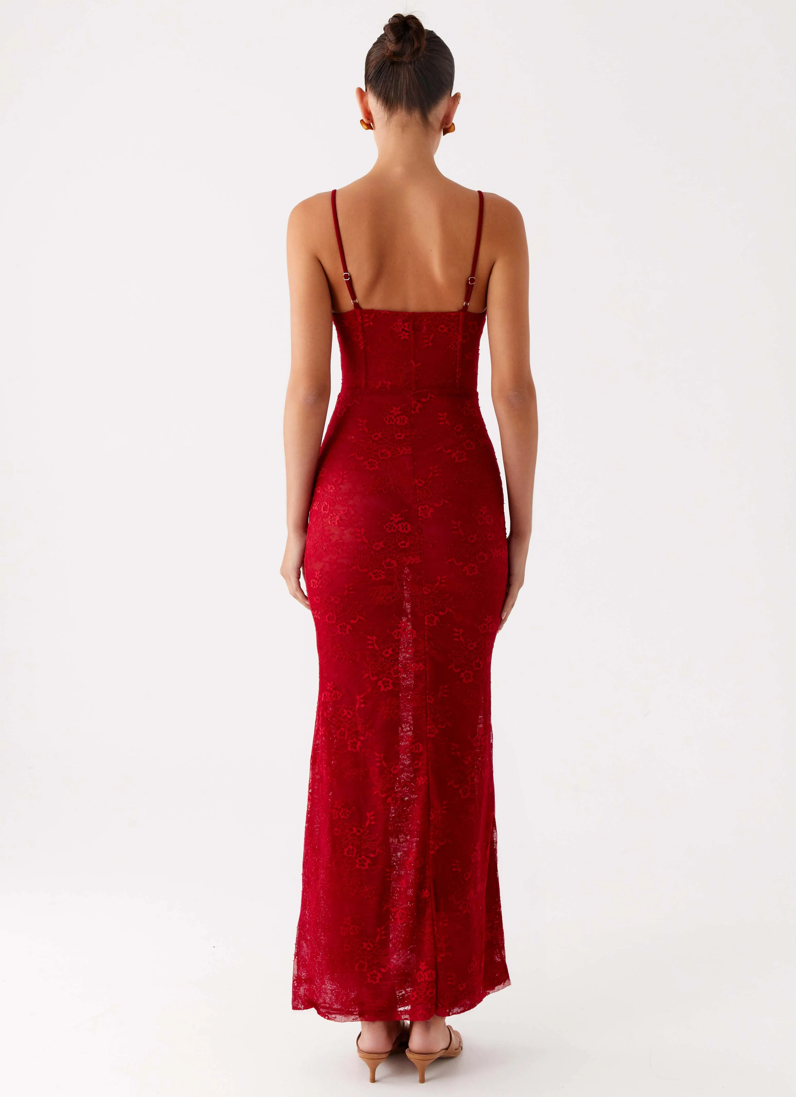 Rosa Corset Maxi Dress - Red Day To Night Breathable Style