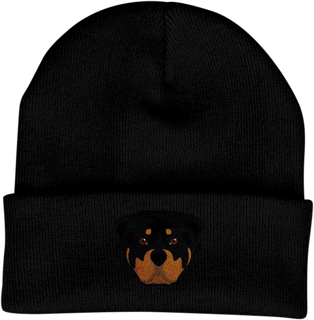 Rottweiler Beanie Knit Hat - Dog Lovers Gifts for Women - Winter Hats for Women Embroidered Rottie