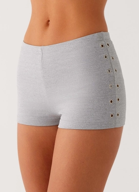 Flexible Comfort Wear Quick Drying Roxy Mini Shorts - Grey