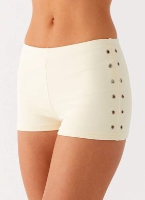 Roxy Mini Shorts - Muted Yellow Formal Look Active Motion
