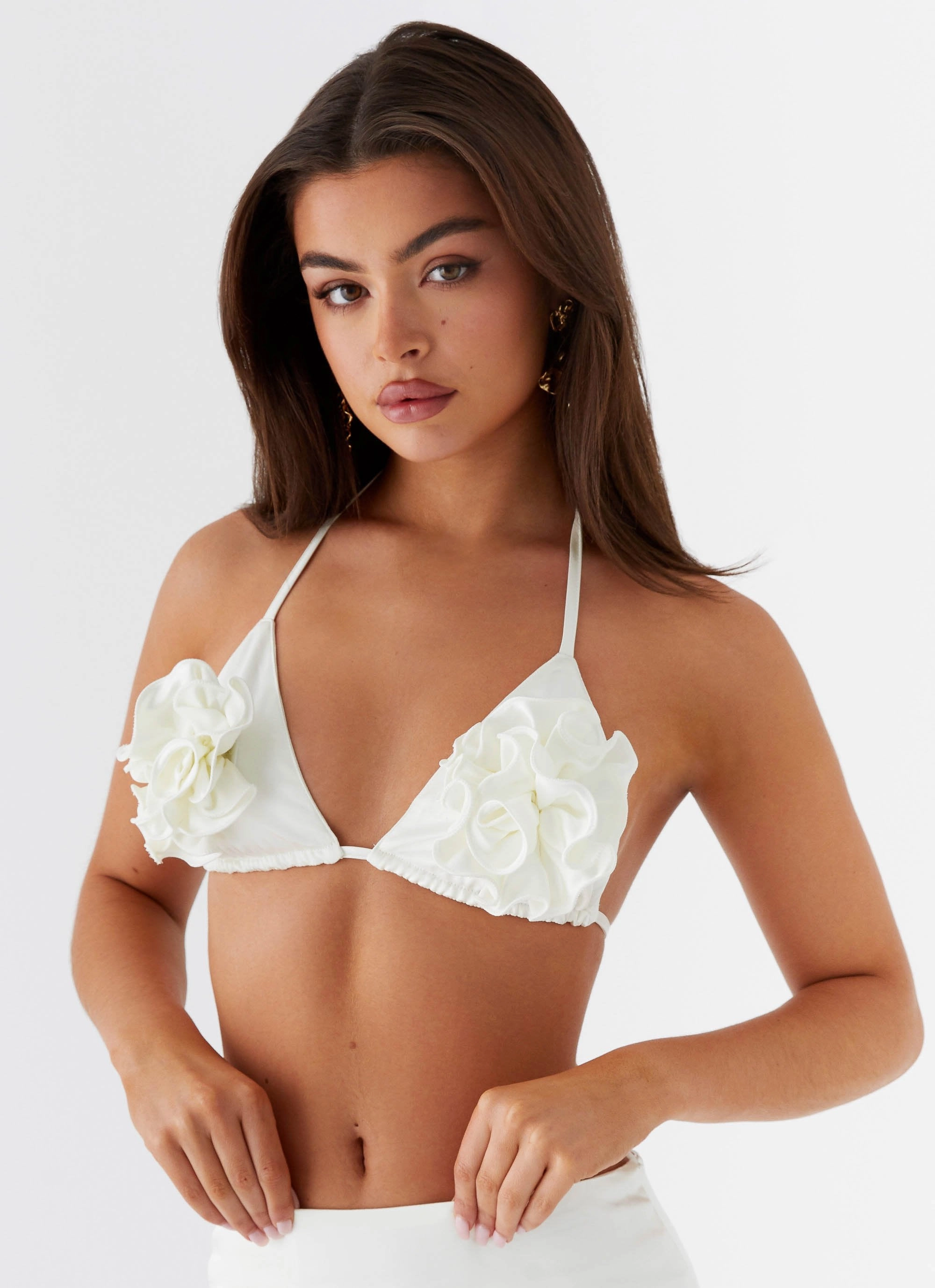 Formal top Rosette Brallete - Ivory