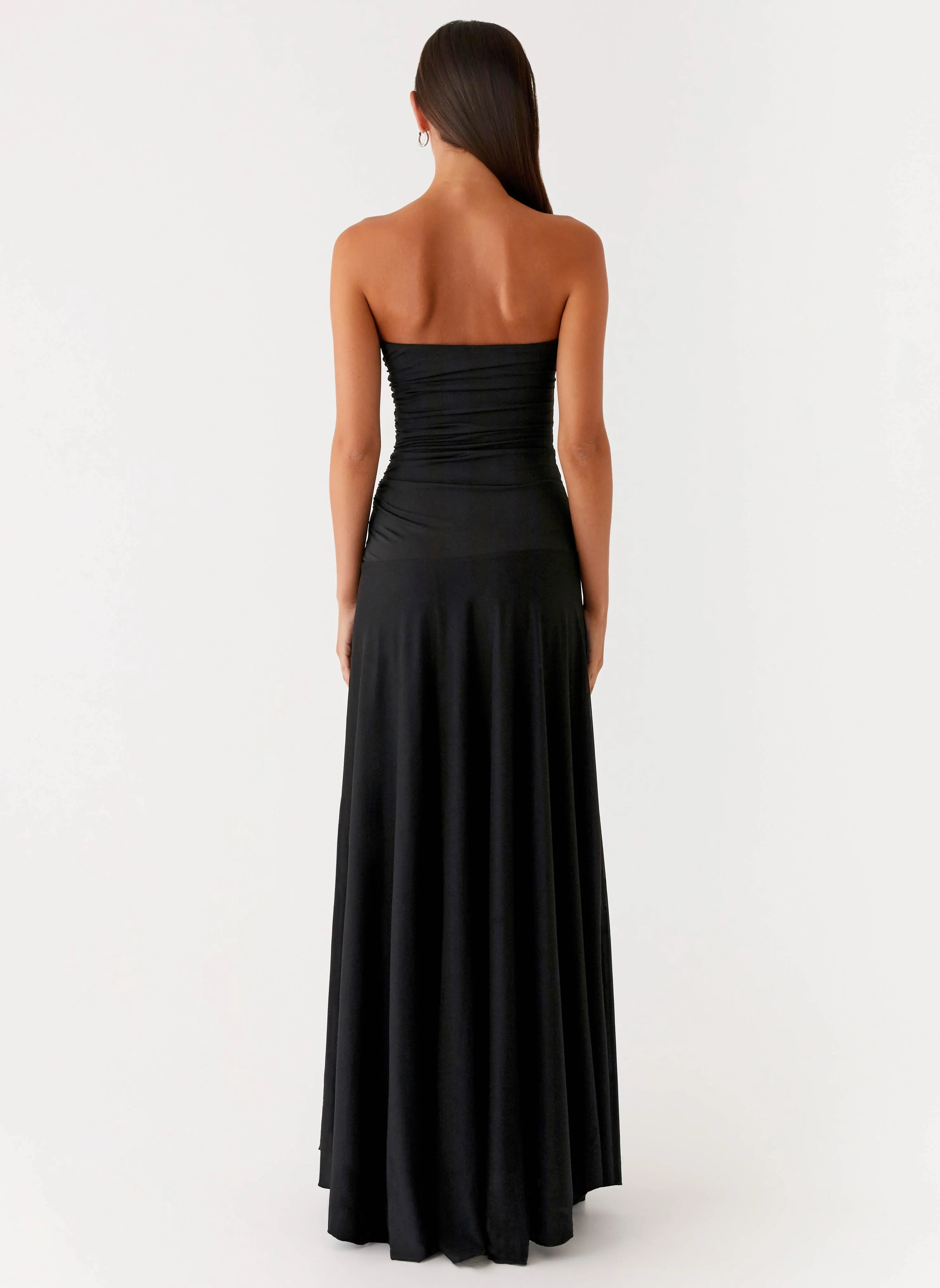 Straight-Cut Ruben Maxi Dress - Black