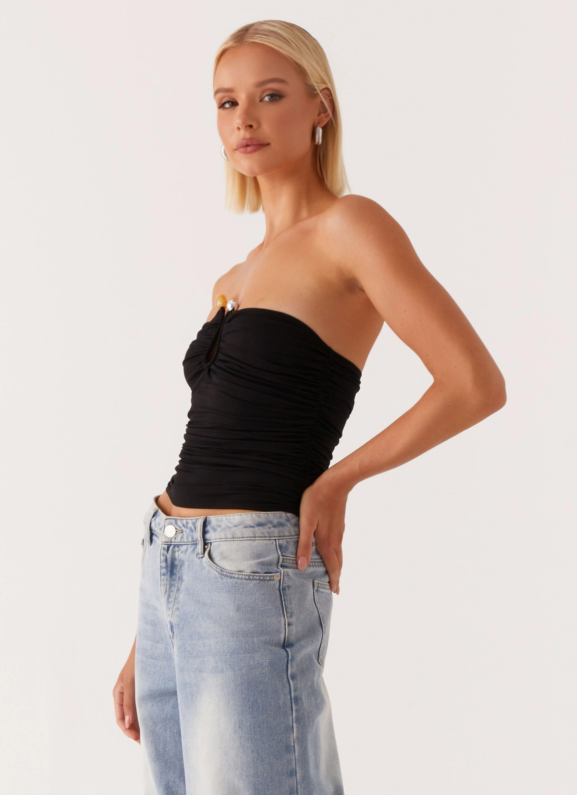 Rudy Tube Top - Black HypoallergenicFibers RecycledPolyester