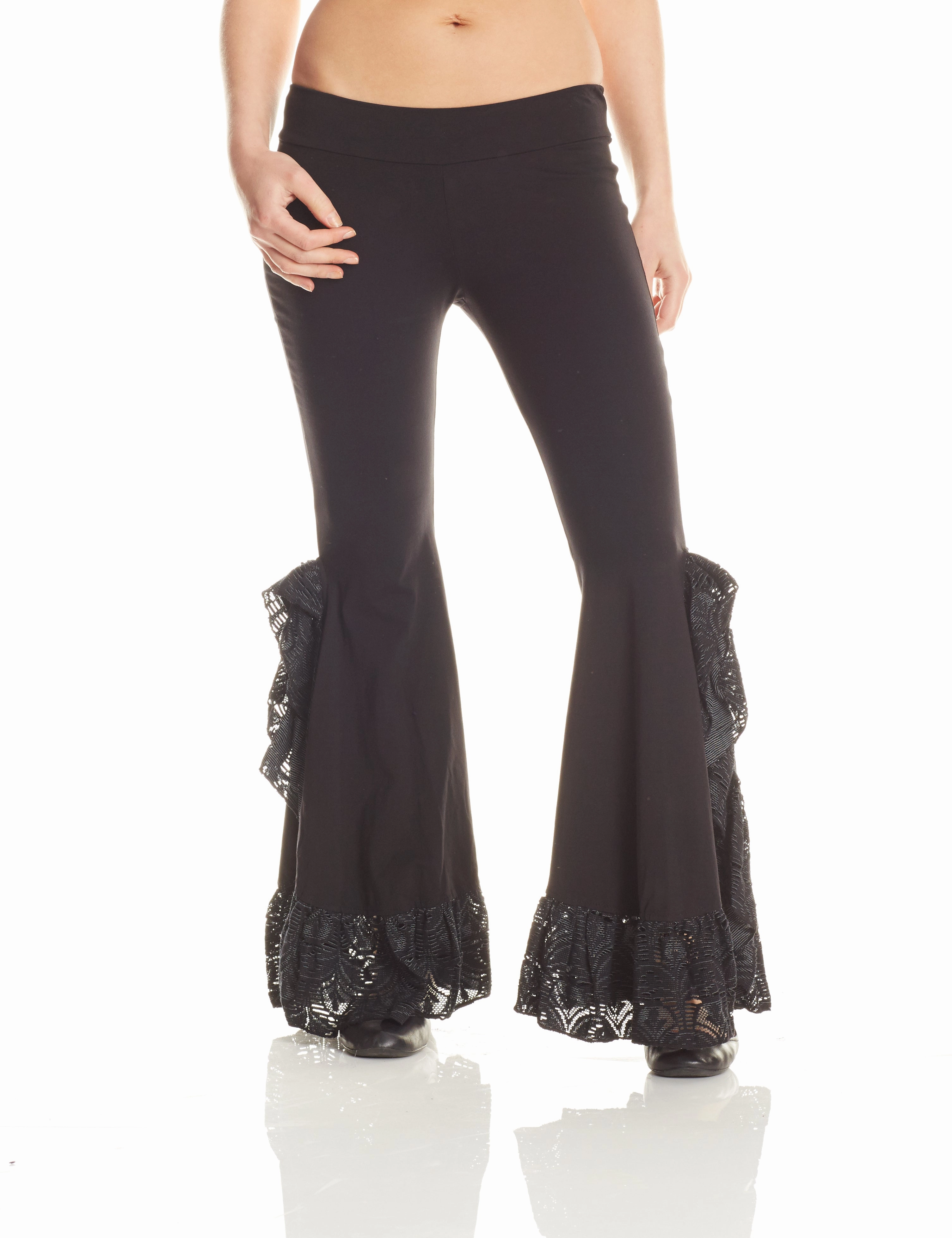 SecureZipperClosures Ruffle Tribal Dance Pant