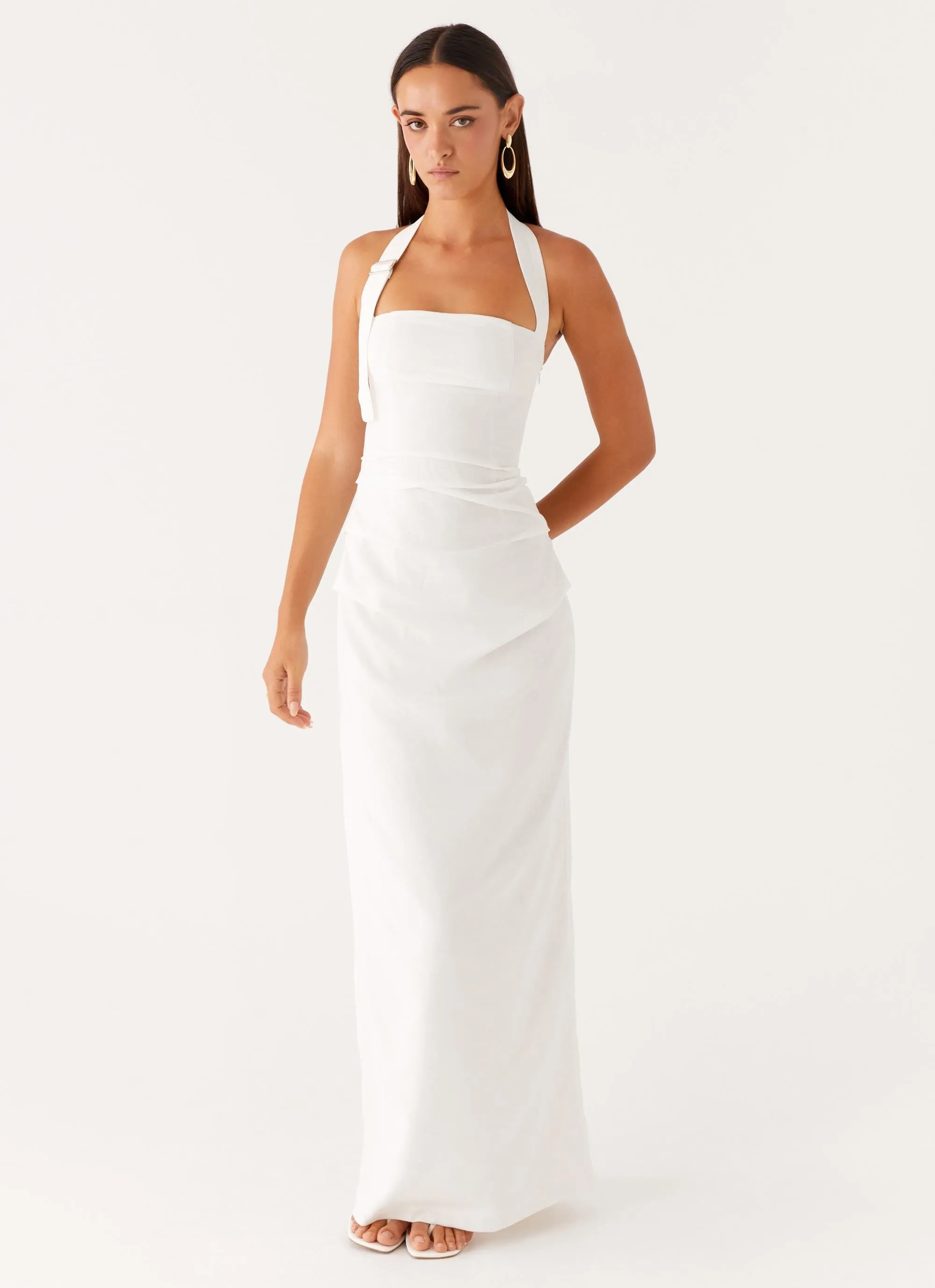 Rumour Has it Maxi Dress - White Breathable Comfort Wear All Wear