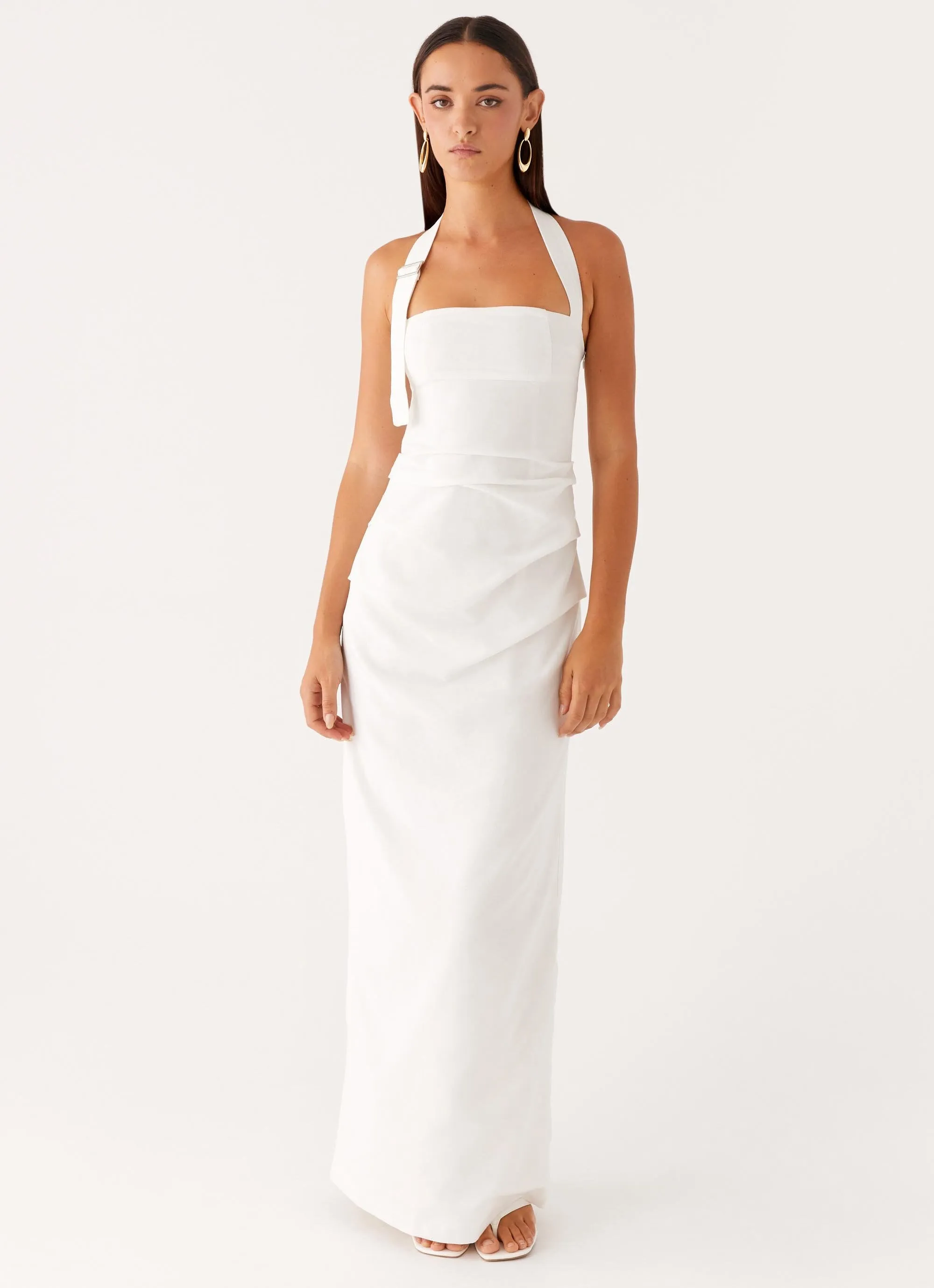 Rumour Has it Maxi Dress - White Work or Casual