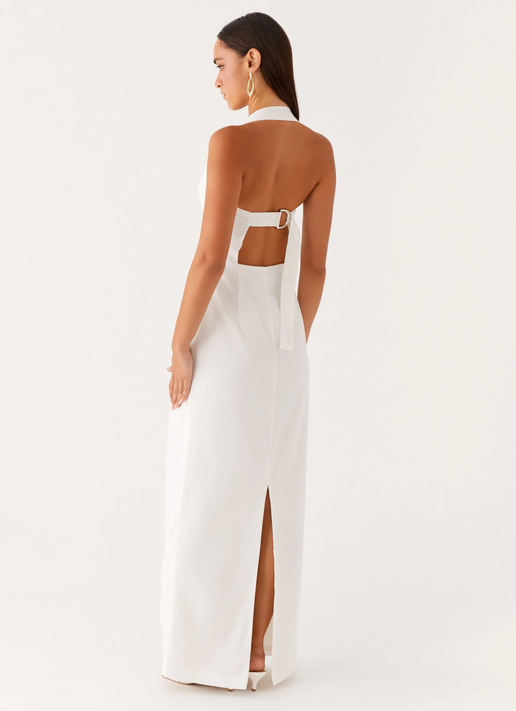 Bold Design Urban Look Rumour Has it Maxi Dress - White
