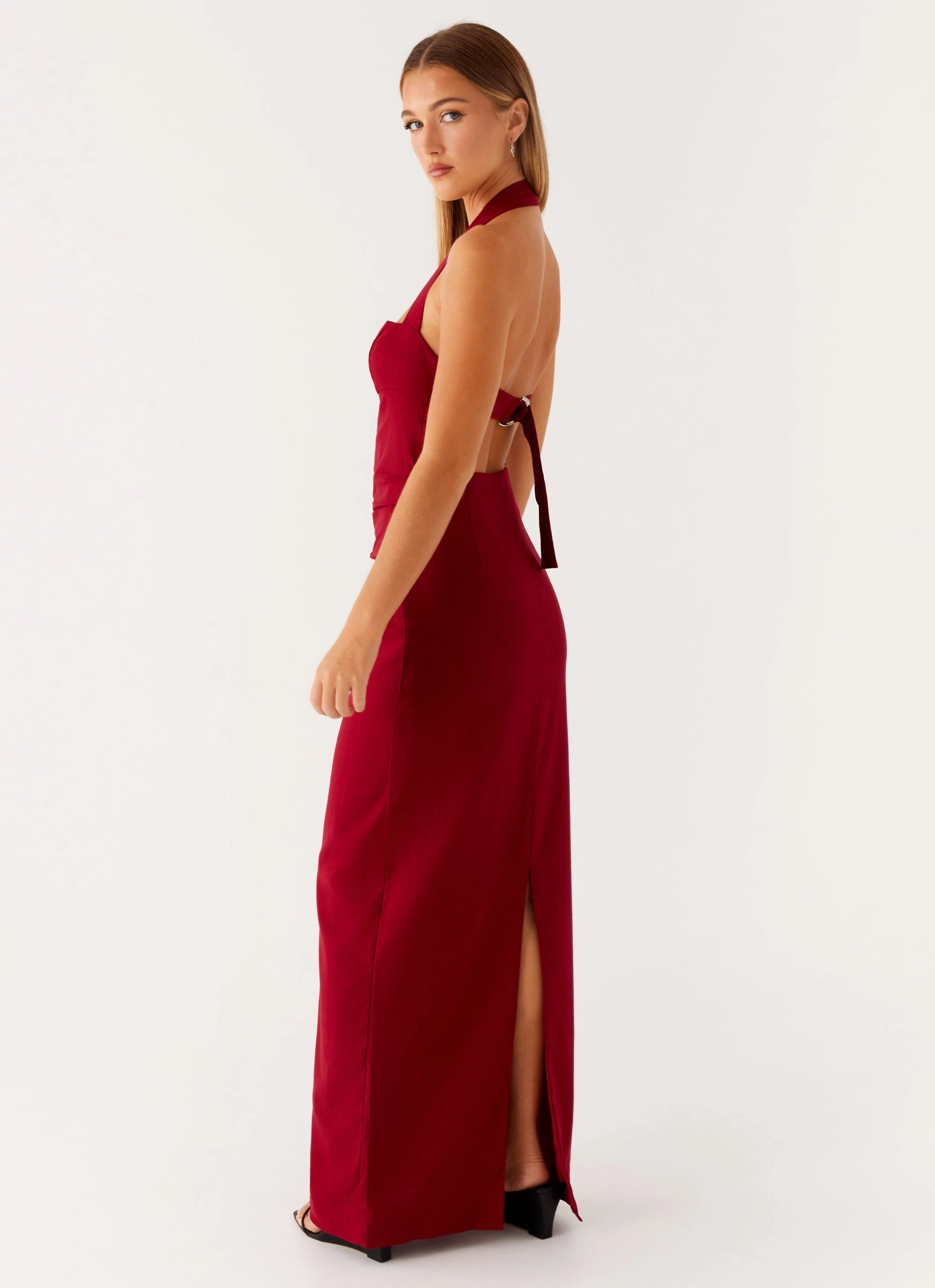 Rumour Has it Maxi Dress - Red Morning Glow Vibrant Form