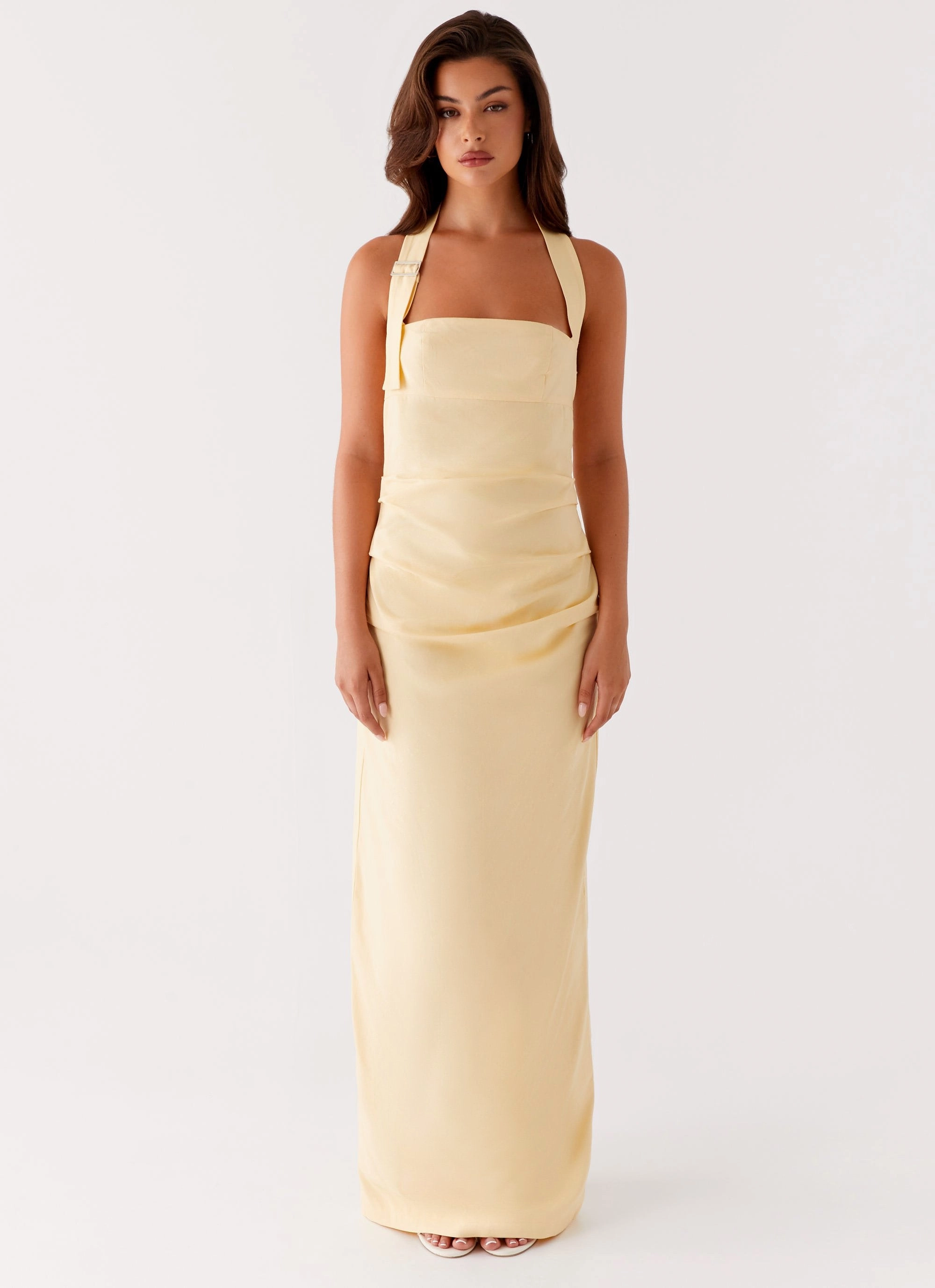 Rumour Has it Maxi Dress - Yellow Minimal Core Farm Air
