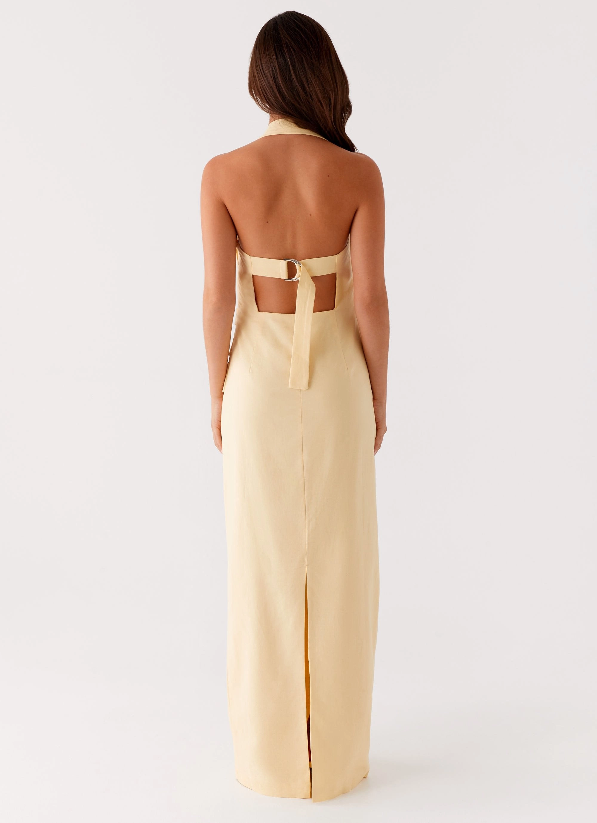 Party outfit High low hem Rumour Has it Maxi Dress - Yellow