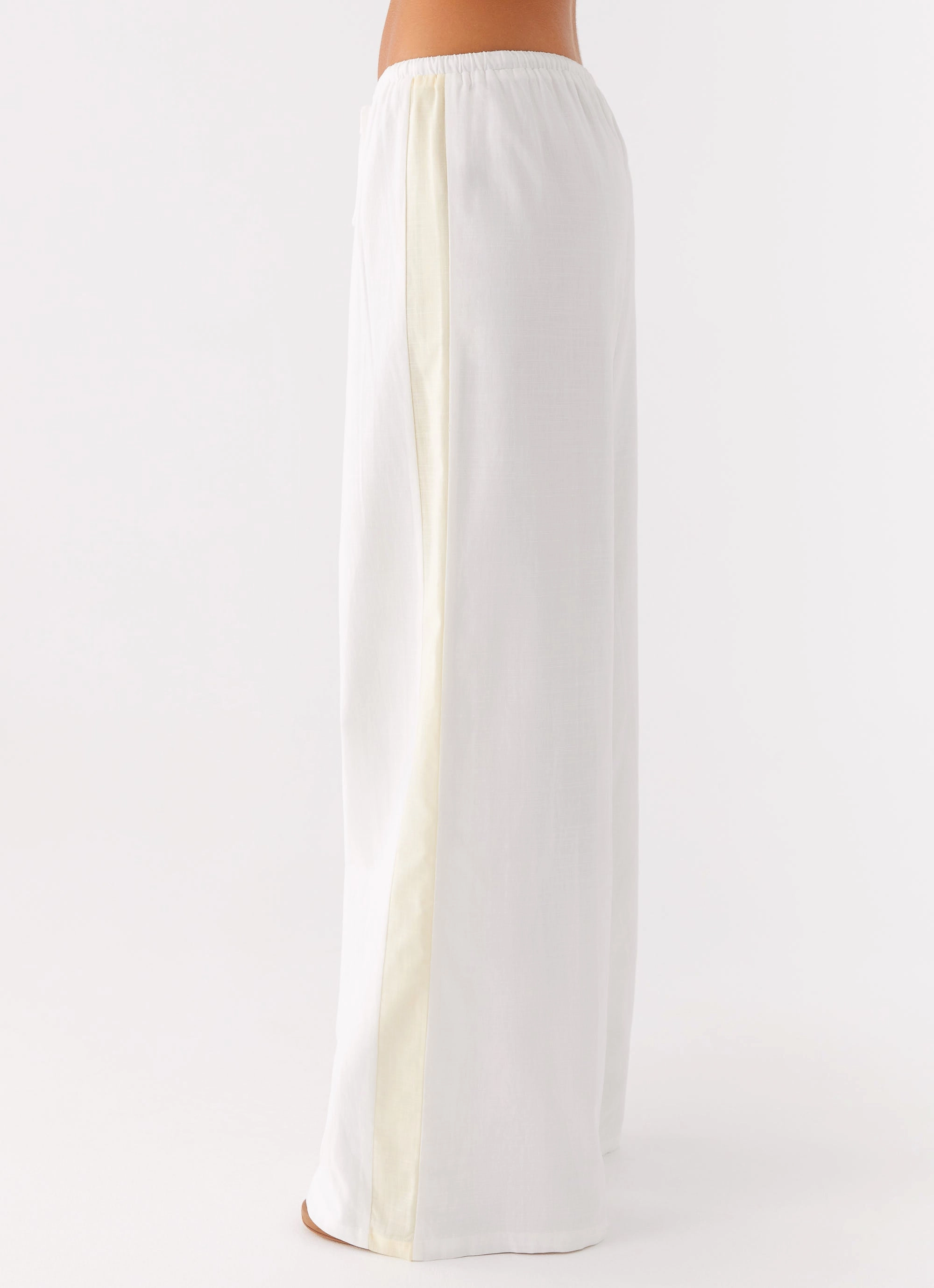 Oska Drawstring Pants - White DurableConstruction