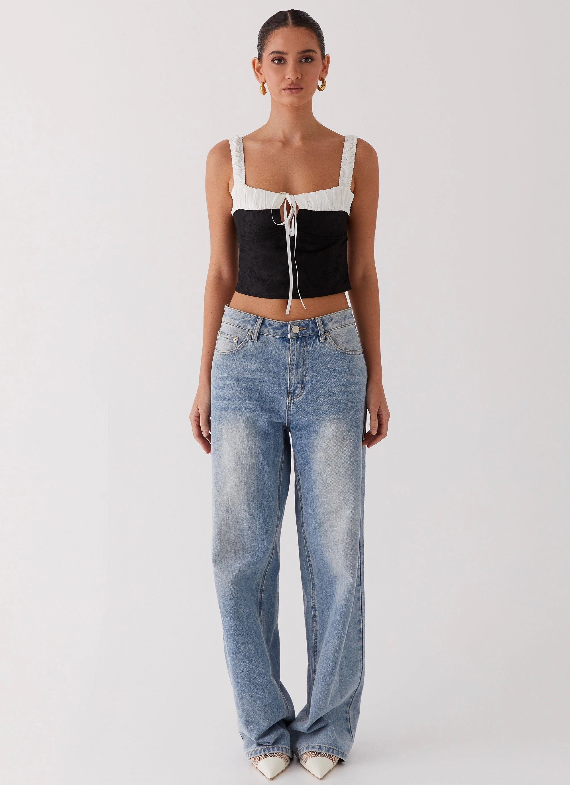 ConvertibleSleeves NoSlipSurface Ryder Bustier Top - Black