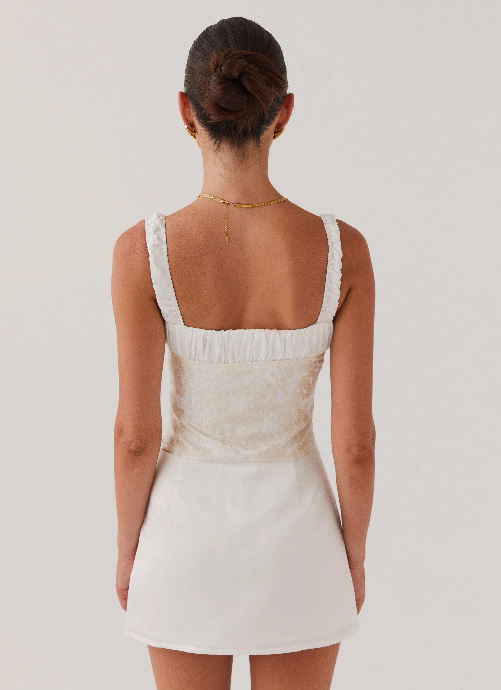 UltraSoftLining Ryder Bustier Top - Ivory Sky