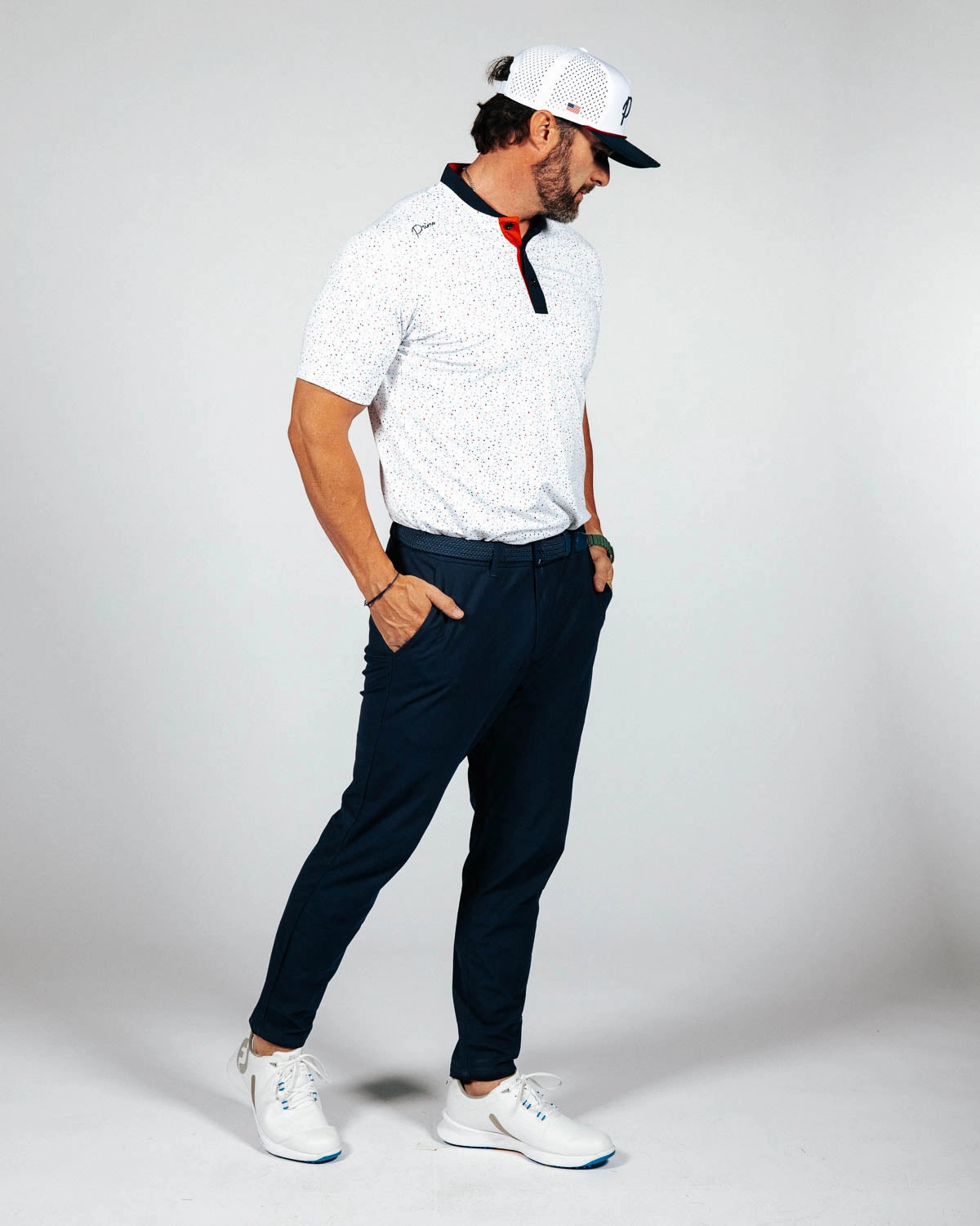Ryder Cup Confetti Blade Polo AntiPillTreatment