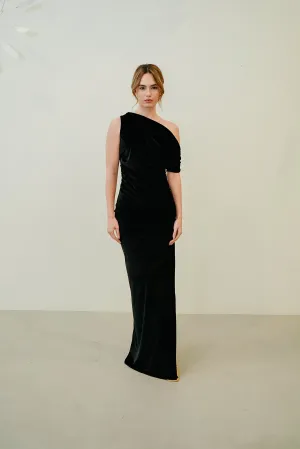 Salma Velvet Dress Vibrant Hue