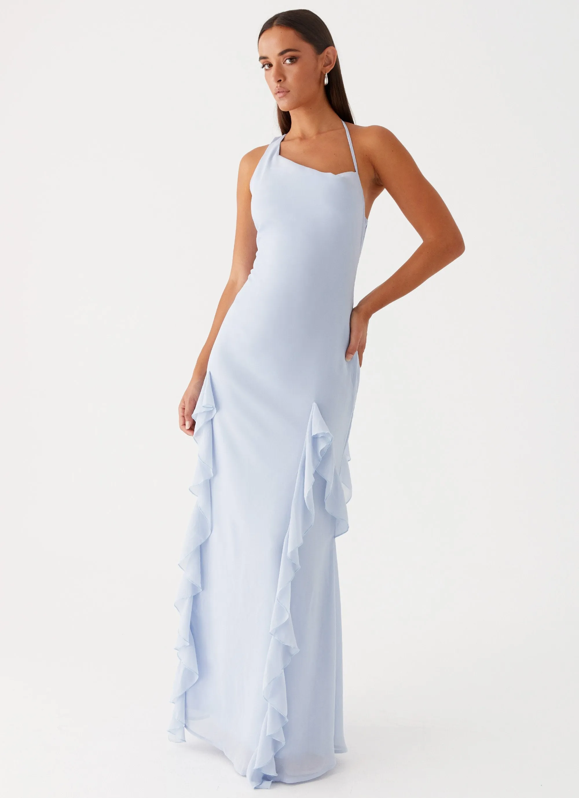 Sammie Maxi Dress - Blue Minimal Details
