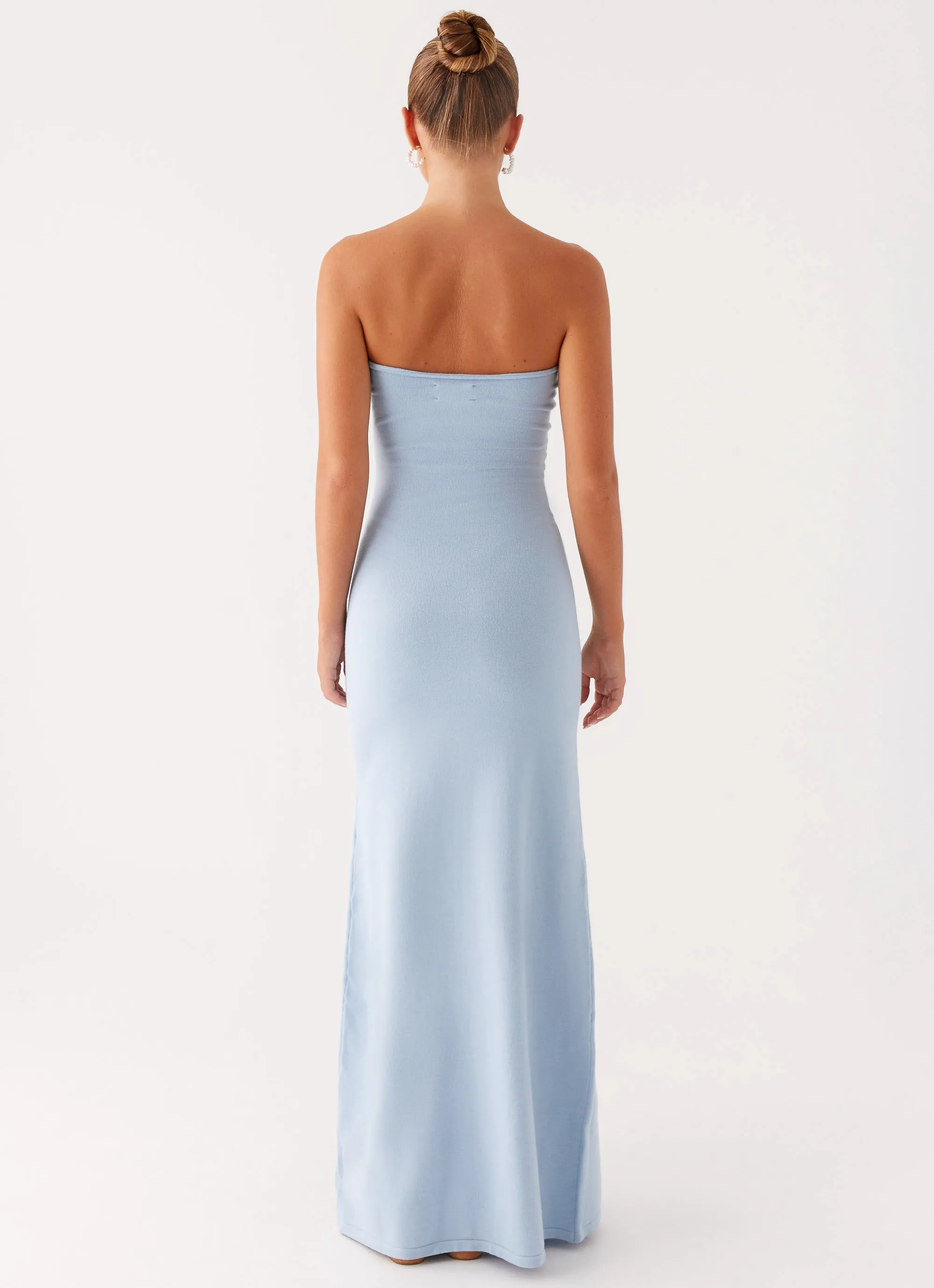 Slim Form Samson Knit Maxi Dress - Blue